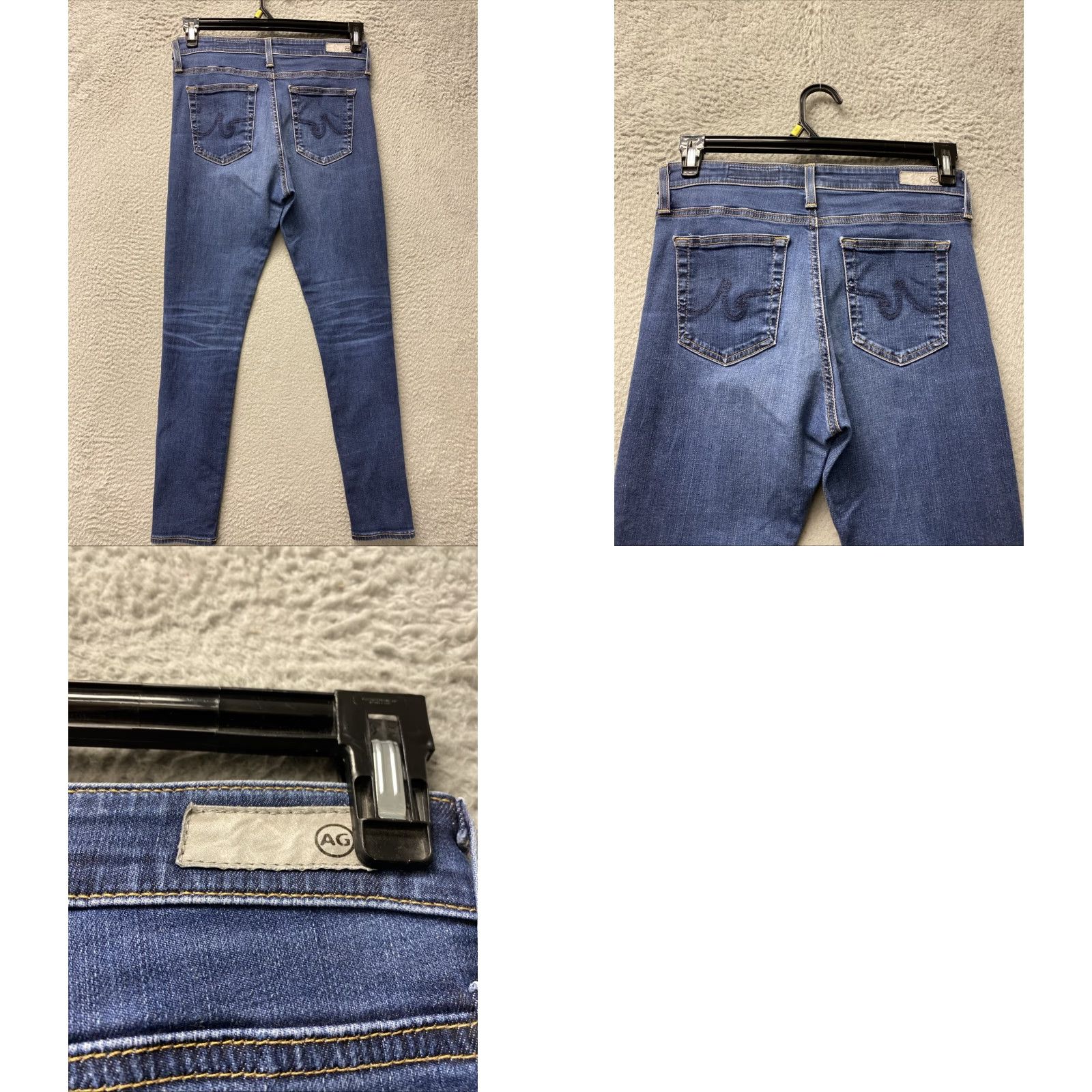 Vintage VINTAGE Adriano Goldschmied Jeans Women’s 28x2 High Rise Skinny Denim Blue 2010s Slim Fit Size 30" / US 8 / IT 44 - 8 Thumbnail