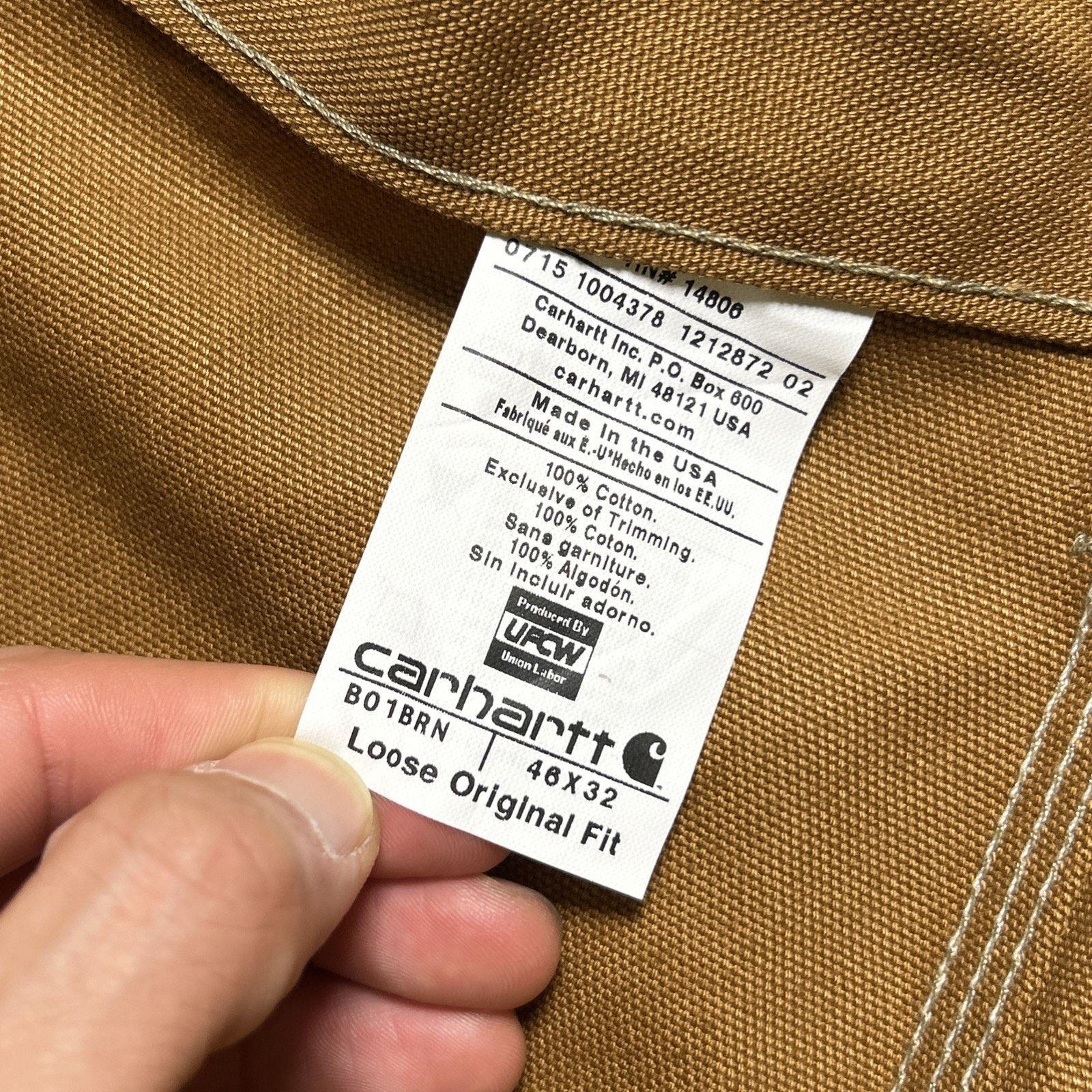 Carhartt Carhartt Double Knee Carpenter Duck Pants 46x32 Loose Fit Size US 44 / EU 60 - 9 Thumbnail