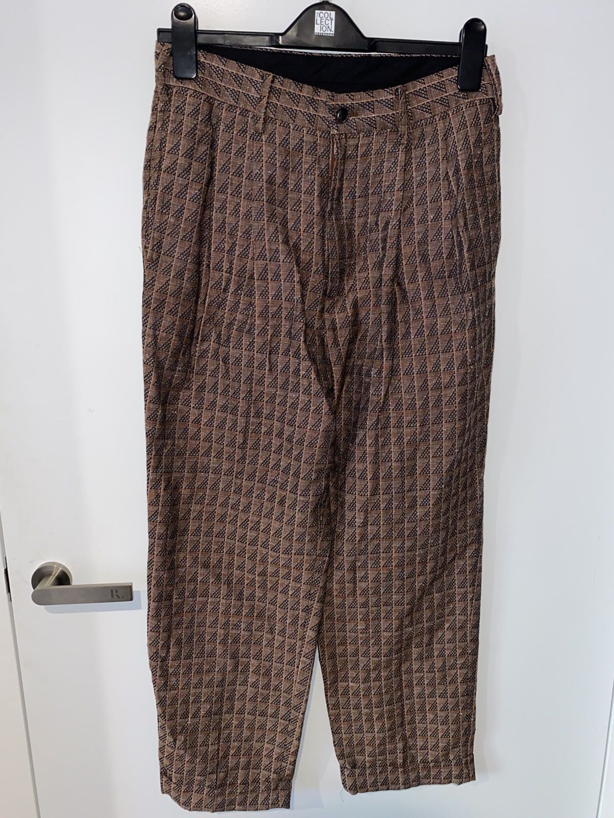 Needles Geometric Jacquard Tucked Trouser