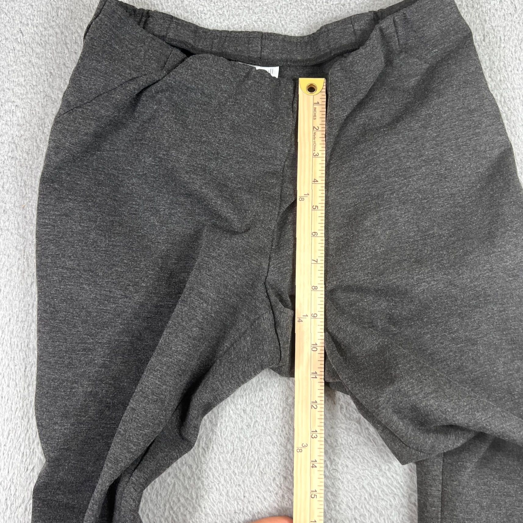 J. Jill J. Jill Slim Leg Pants Womens Medium Pull-On Gray Comfy Casual Travel Cotton Blend Spandex Size 32" / US 10 / IT 46 - 3 Thumbnail