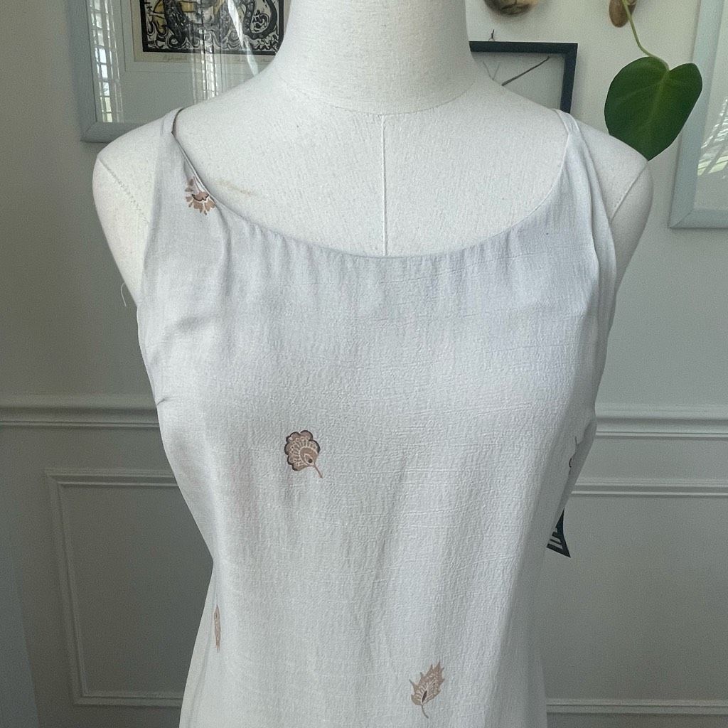 Vintage NWT NOS Vintage 90s Soda Blu Slip Maxi Dress Taupe Blue M Size M / US 6-8 / IT 42-44 - 2 Thumbnail