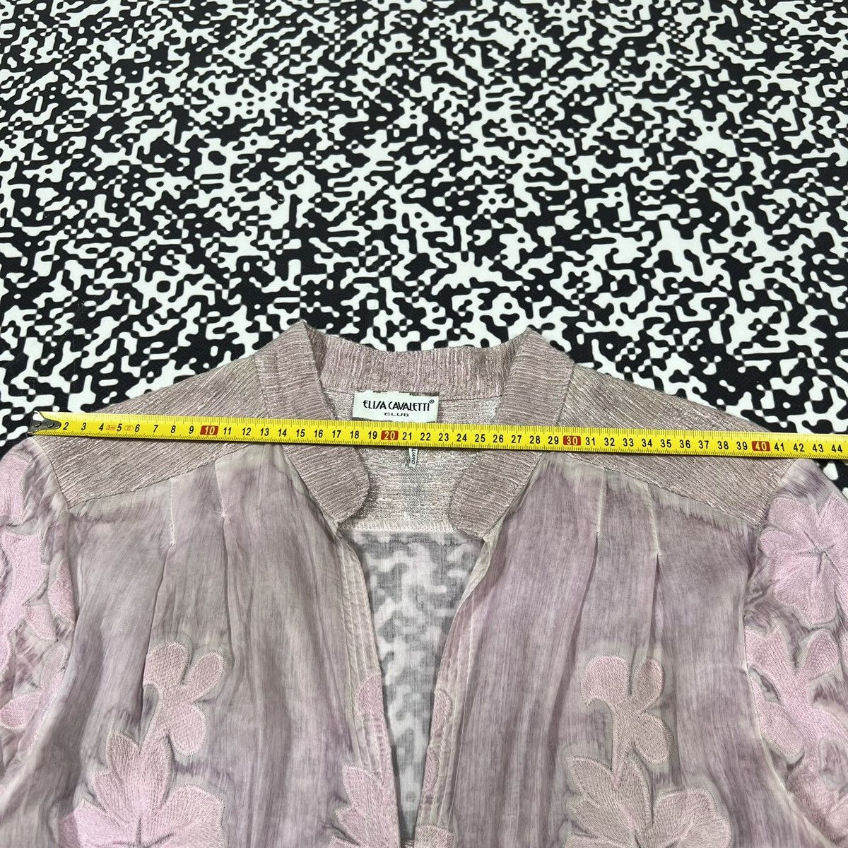 Elisa Cavaletti Vintage Y2K Elisa Cavaletti Silk Linen Luxury Floral Blazer Size M / US 6-8 / IT 42-44 - 24 Thumbnail