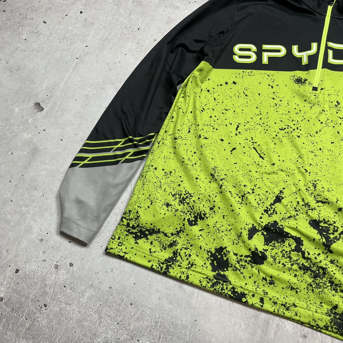 Japanese Brand × Spyder SPYDER zip T-neck pullover men’s color neon green y2k rave Size US L / EU 52-54 / 3 - 6 Thumbnail