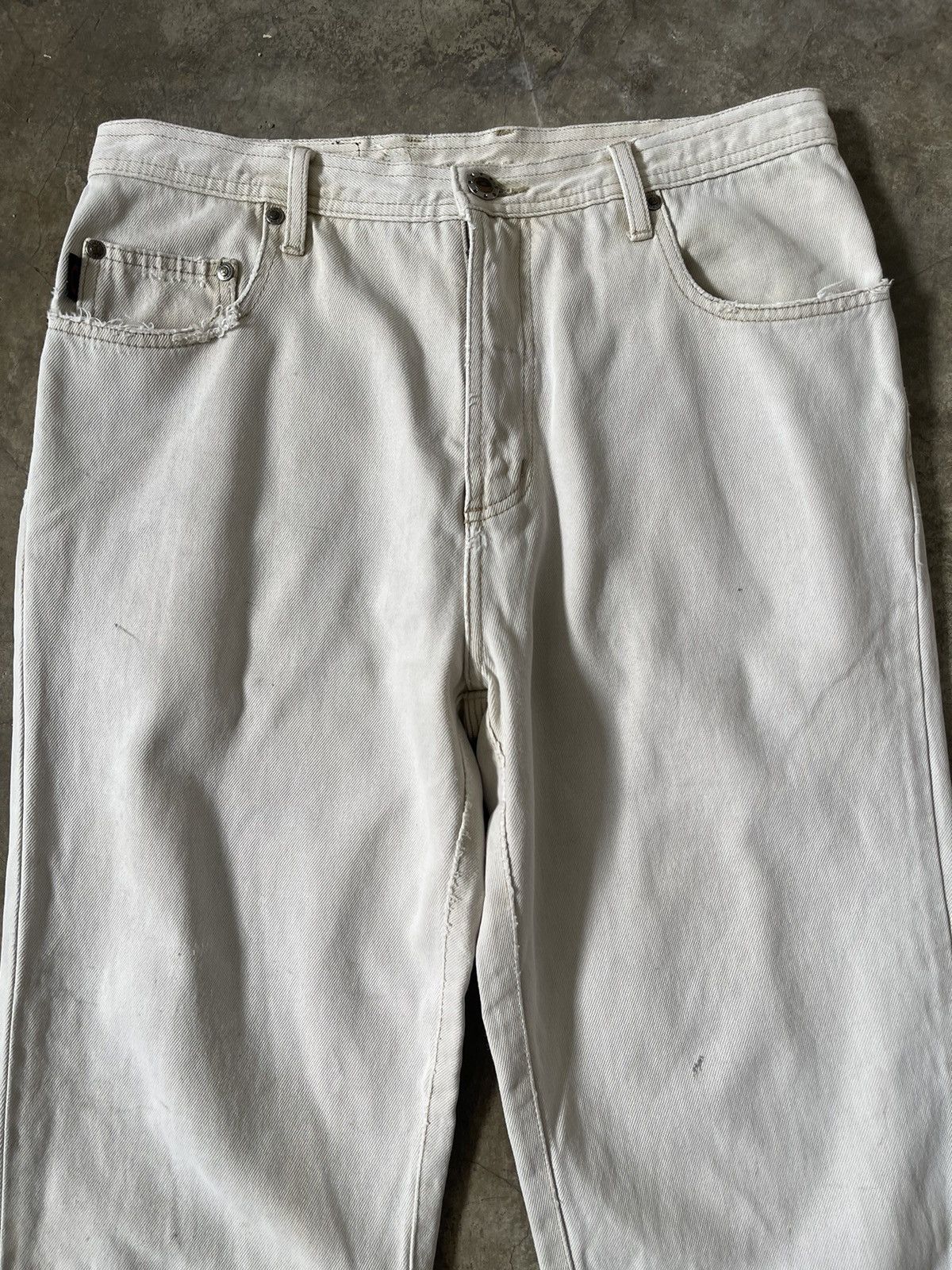 Oakley Vintage Oakley Skull Industrial Denim Distressed Baggy Pants Size US 34 / EU 50 - 8 Thumbnail