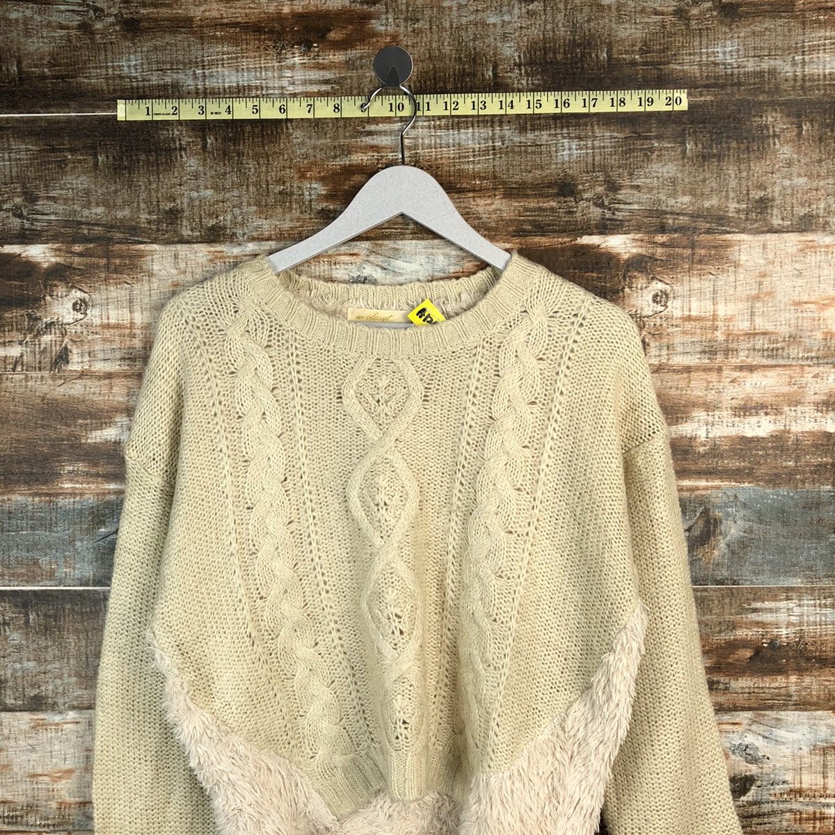 Homespun Knitwear × Japanese Brand W Closet Wears Ino White Knitwear #A1240 Size US M / EU 48-50 / 2 - 2 Thumbnail