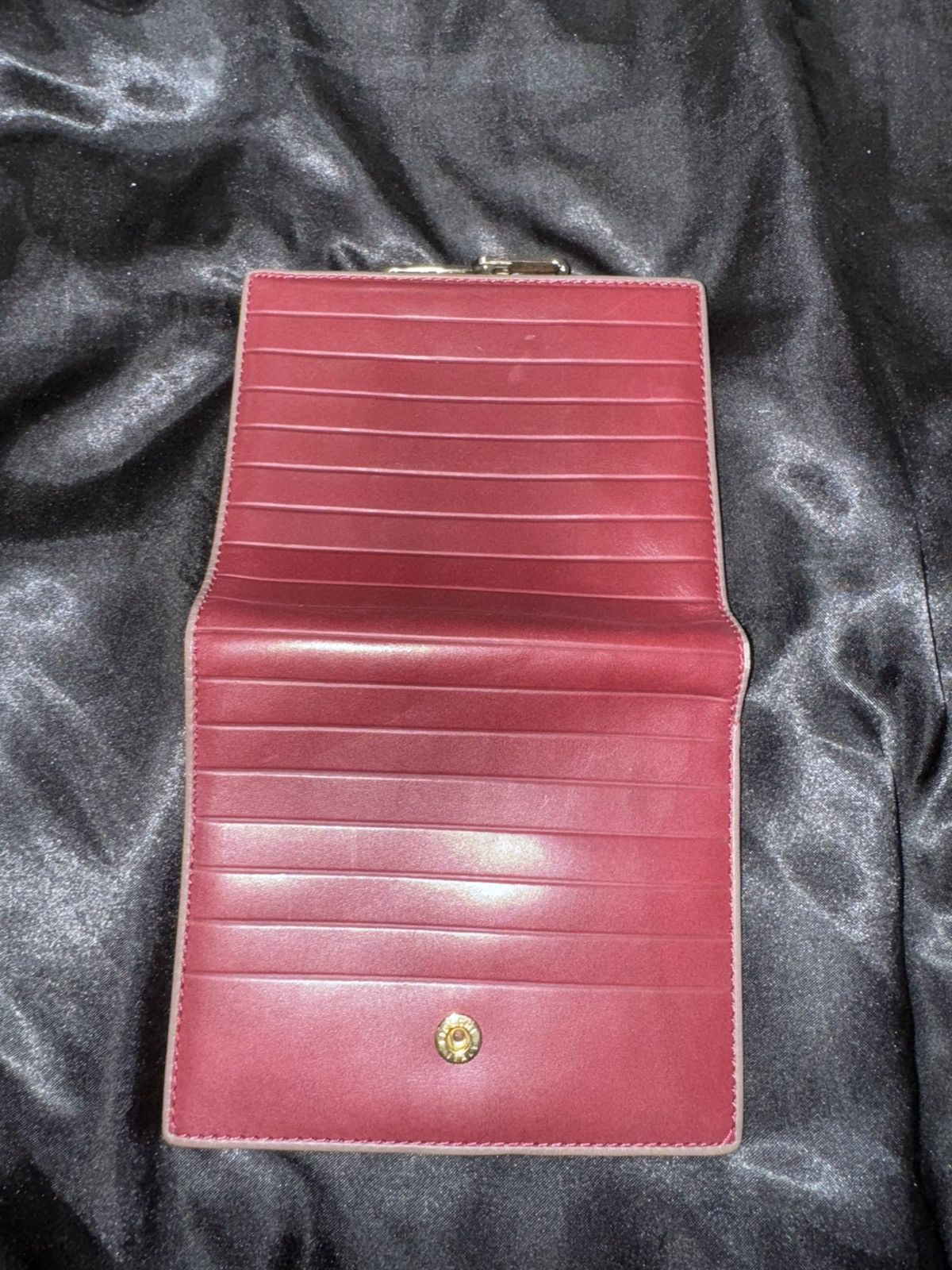 Givenchy × Vintage Givenchy Burgandy Leather GHW Bi-Fold Wallet Size ONE SIZE - 2 Thumbnail