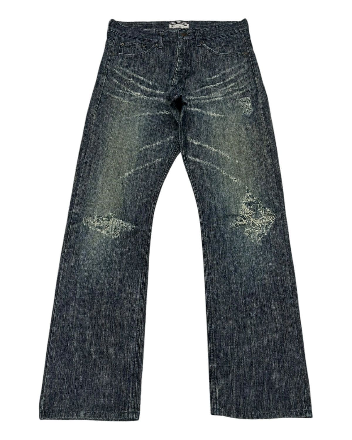 Dior DIOR VIBES MICHEL KLEIN CLAW-MARK DISTRESSED DENIM JEANS Size US 30 / EU 46 - 1 Thumbnail