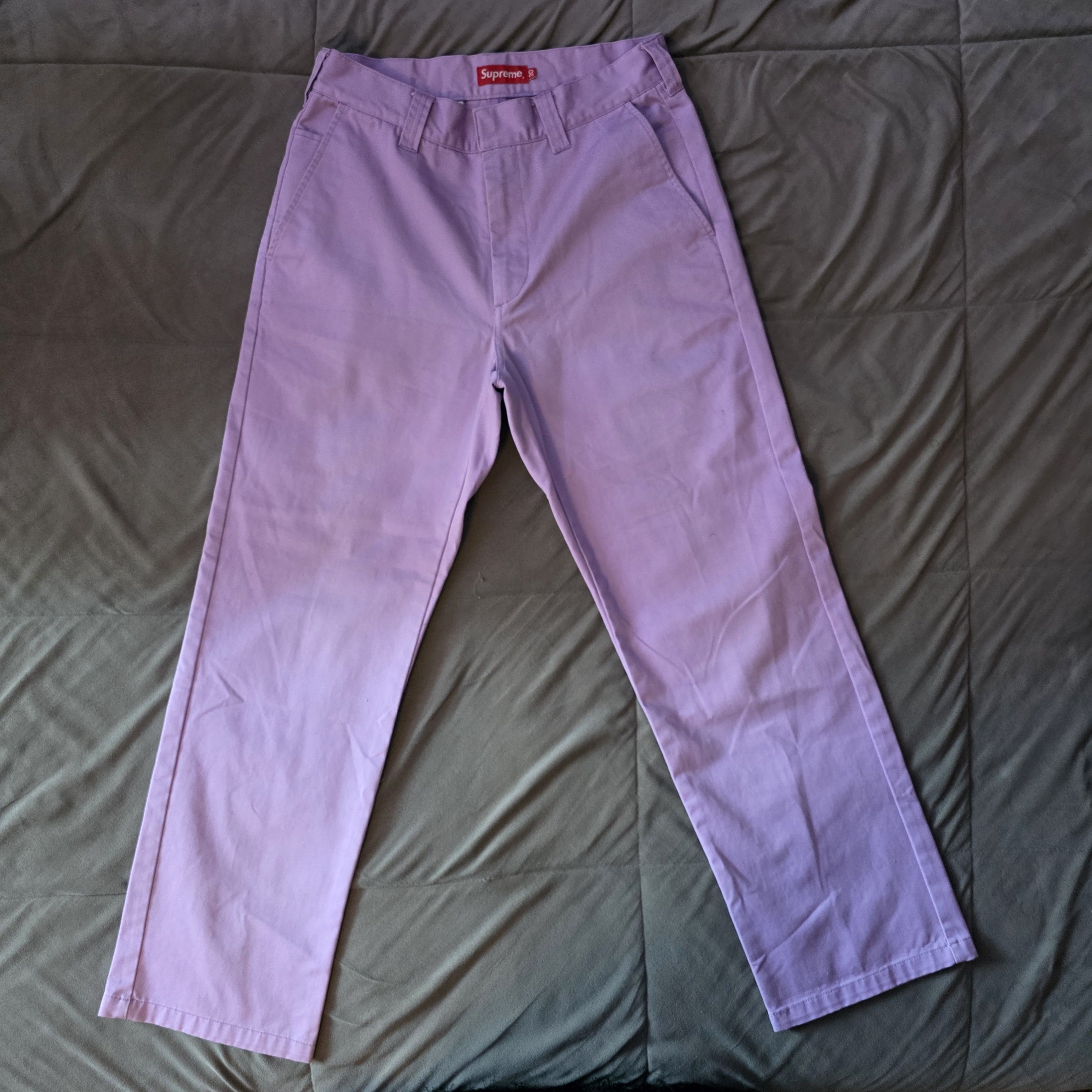 Supreme Supreme Washed purple work pant chino Size US 30 / EU 46 - 3 Thumbnail