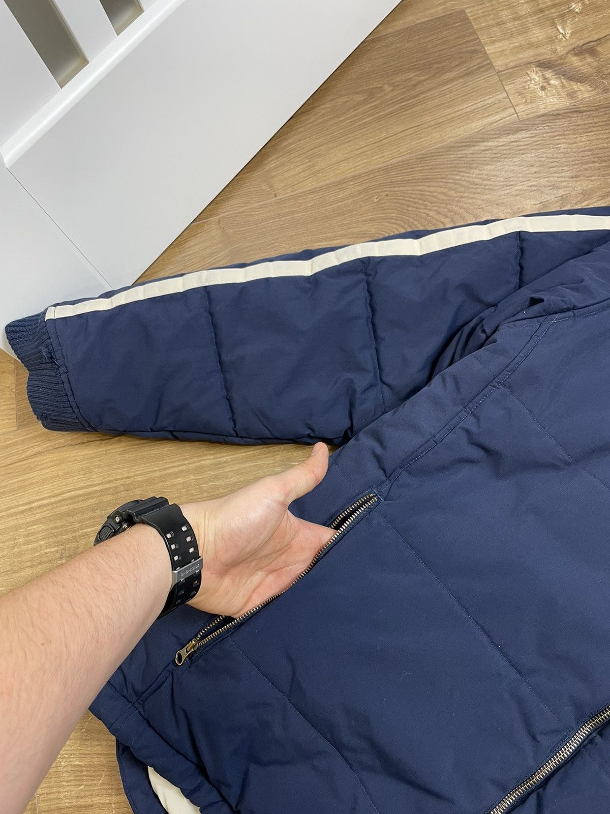 Nike Vintage Nike Y2K Style Athletic 1971 Blue Puffer Jacket Size US M / EU 48-50 / 2 - 12 Thumbnail