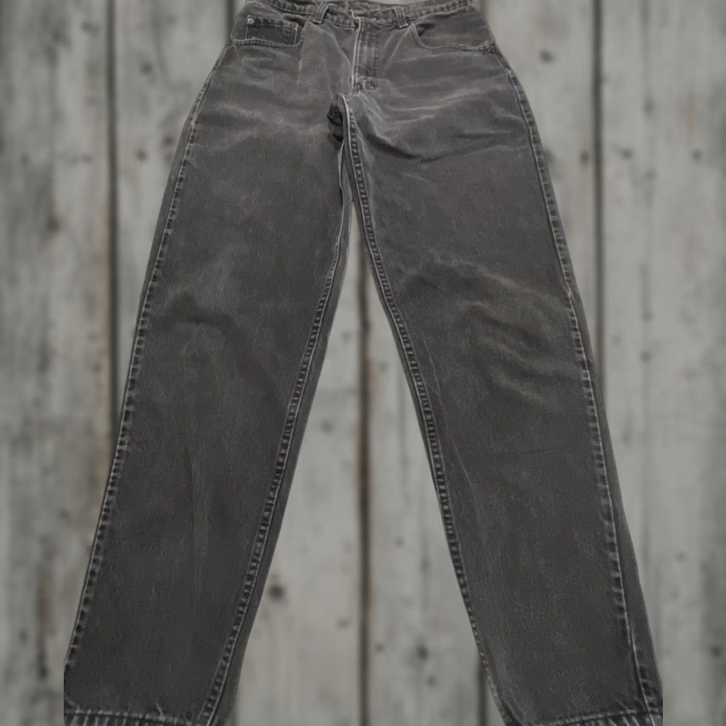 Levi's VINTAGE Levi’s 560 Black Jeans Men 32x34 Loose Fit Tapered Leg Faded Rockabilly 1990s Mens Size US 32 / EU 48 - 1 Thumbnail