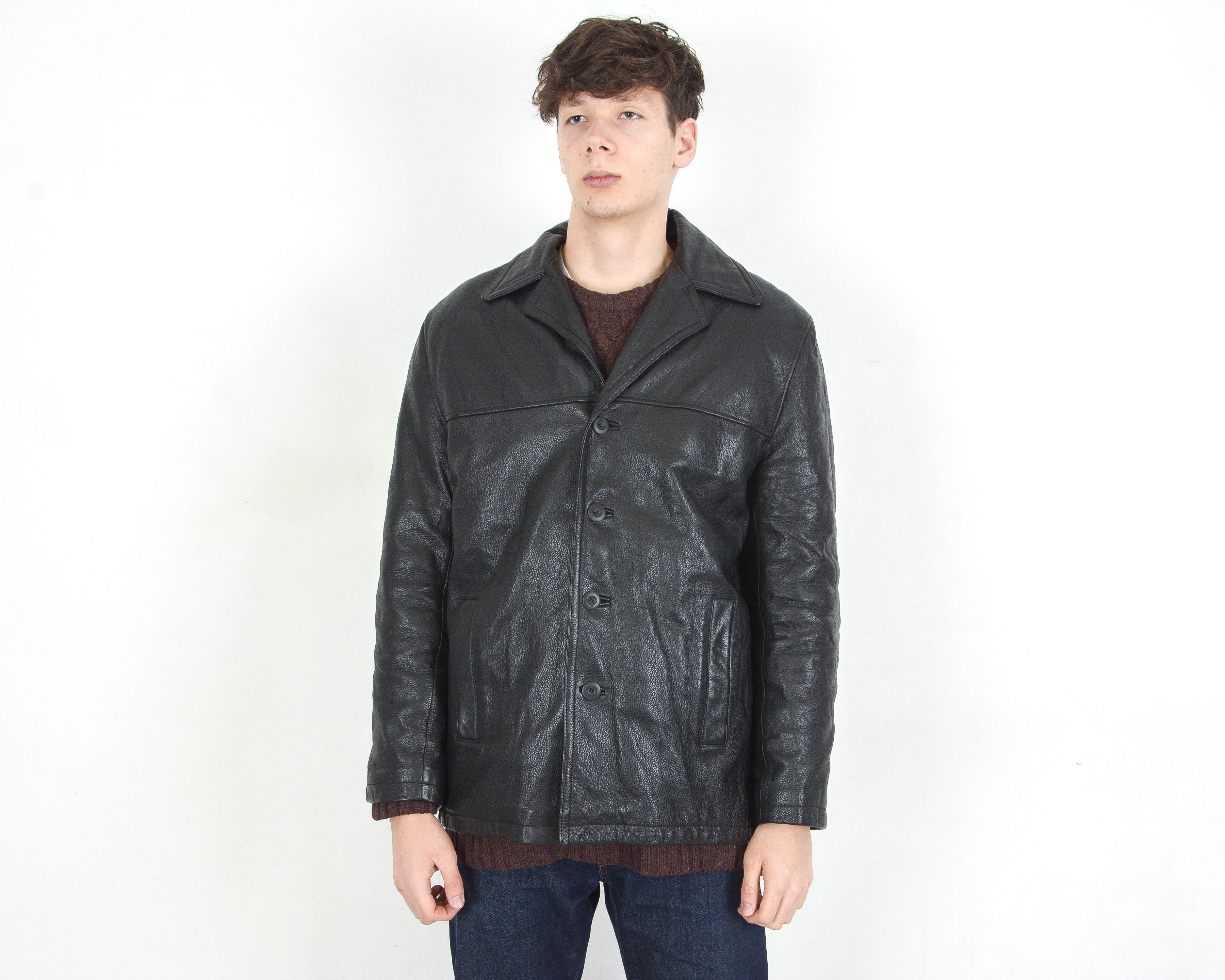 M. Julian × Vintage × Wilsons Leather y2k Leather Jacket Removable Lining men L Coat rocker goth Size US L / EU 52-54 / 3 - 2 Thumbnail