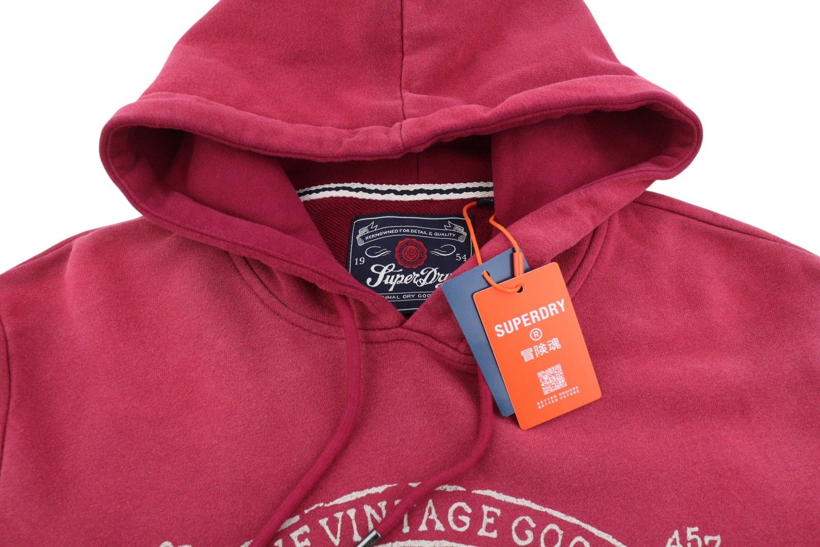 Superdry LO-FI OUTDOORS M Red Faded Kangaroo Hoodie 87134 Size US M / EU 48-50 / 2 - 4 Thumbnail