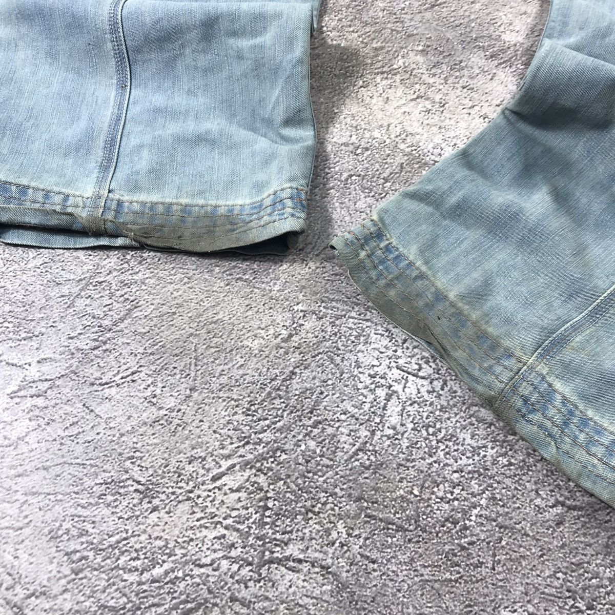 Vintage Y2K Baggy Distressed Cargo Jeans Skate Streetwear W31 Logo Size 31" - 8 Thumbnail