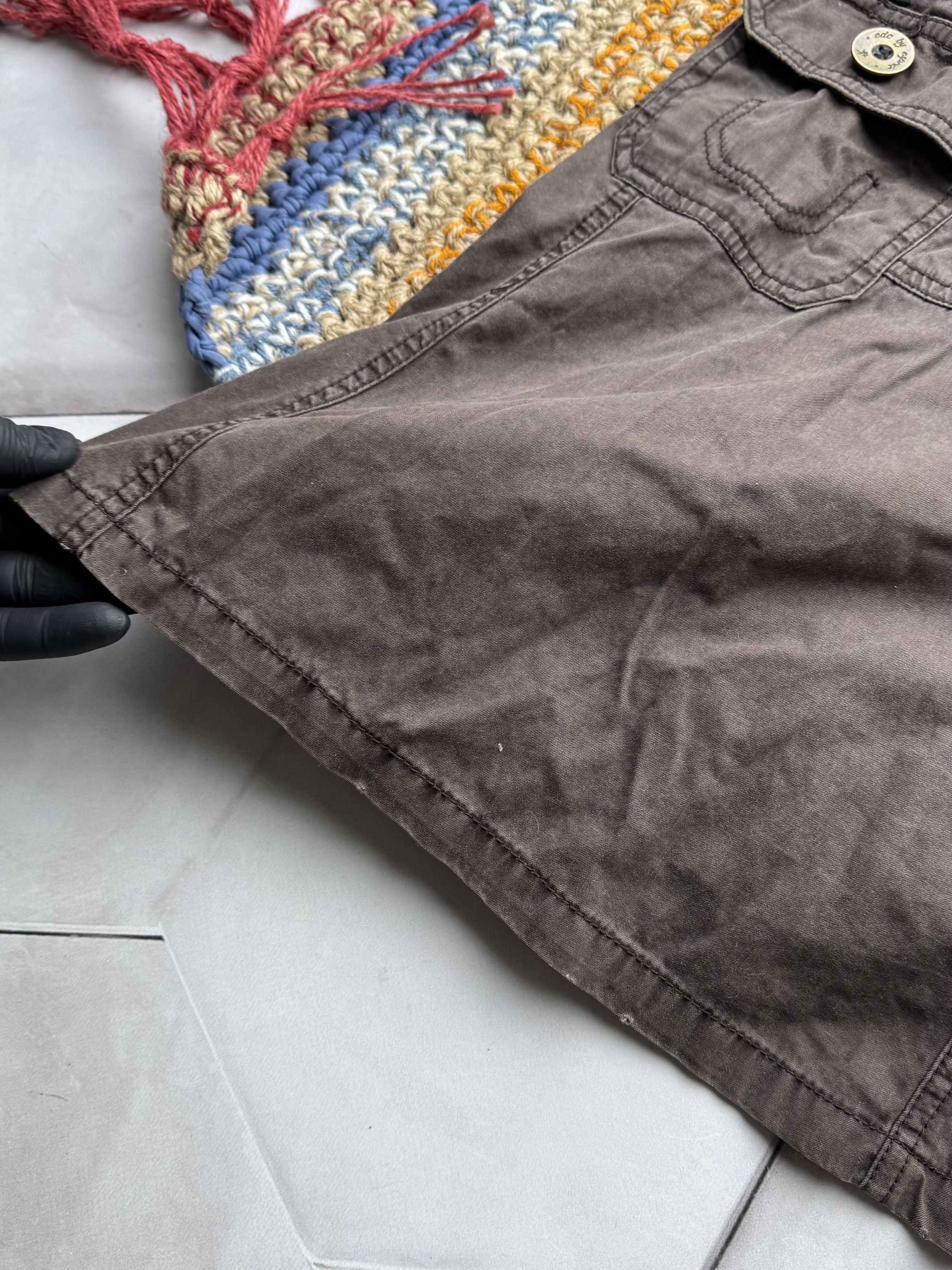 Vintage Vintage Cargo Skirt With Belt (E4) Size 26" / US 2 / IT 38 - 4 Thumbnail