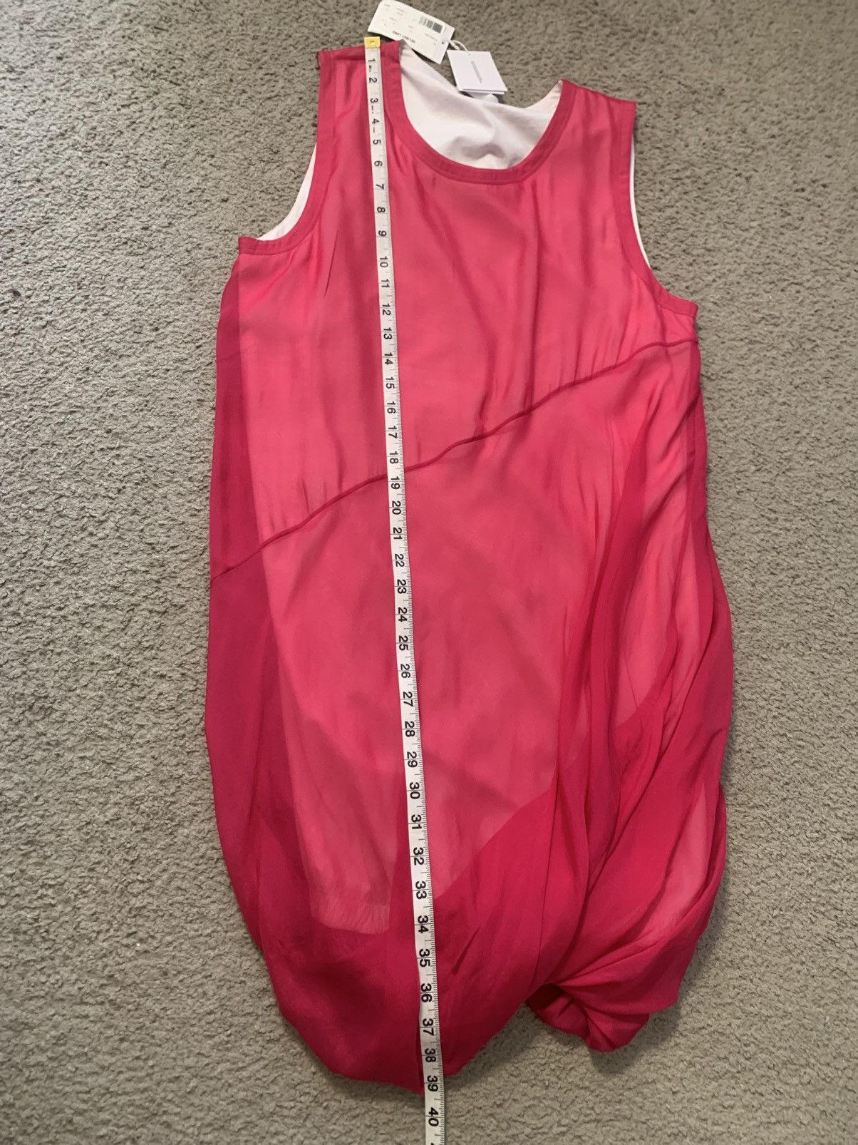 Helmut Lang HELMUT LANG PINK BUBBLE SILK DRESS Size L / US 10 / IT 46 - 12 Thumbnail