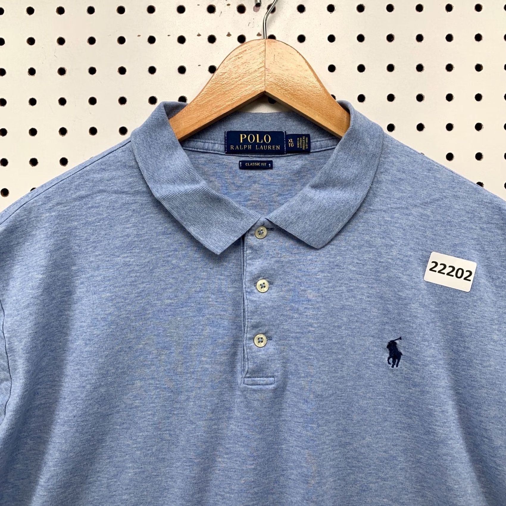 Polo Ralph Lauren Polo Ralph Lauren Polo Shirt Blue Classic Fit Mens XL Short Sleeve 27x27.5 Size US XL / EU 56 / 4 - 2 Thumbnail