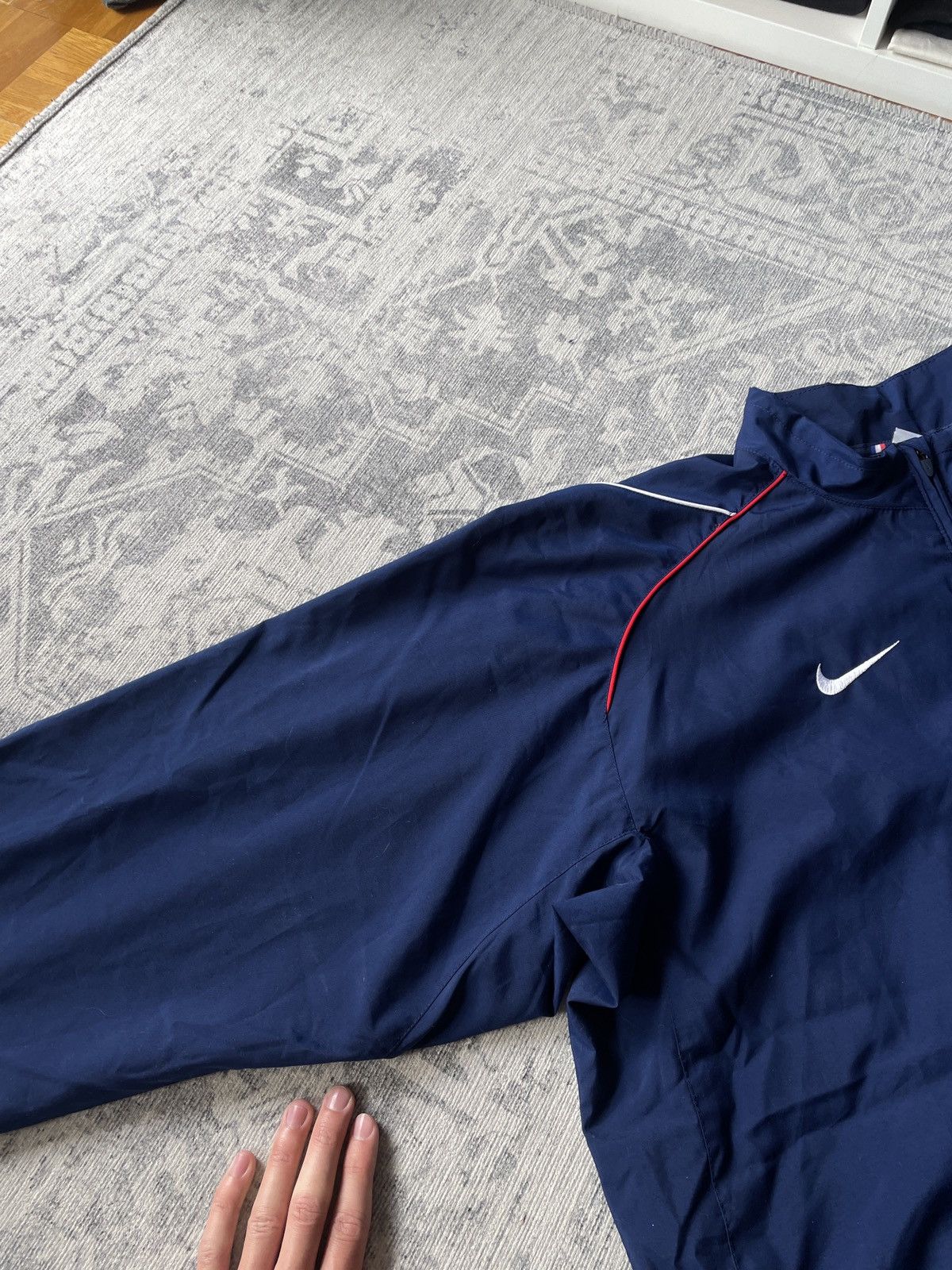 Nike Vintage Nike Track Jacket Nylon Woven France Japanese Y2K Size US XL / EU 56 / 4 - 4 Thumbnail