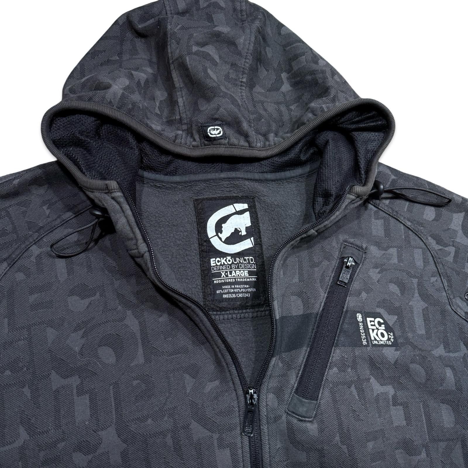 Ecko Unltd. Ecko Unltd Y2K All Over Logo Zip-Up Hoodie Size US XL / EU 56 / 4 - 5 Thumbnail