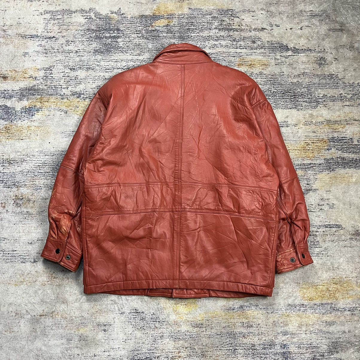 Hai Sporting Gear Vintage 90s Hai sporting gear multi pocket leather jacket Size US L / EU 52-54 / 3 - 5 Thumbnail