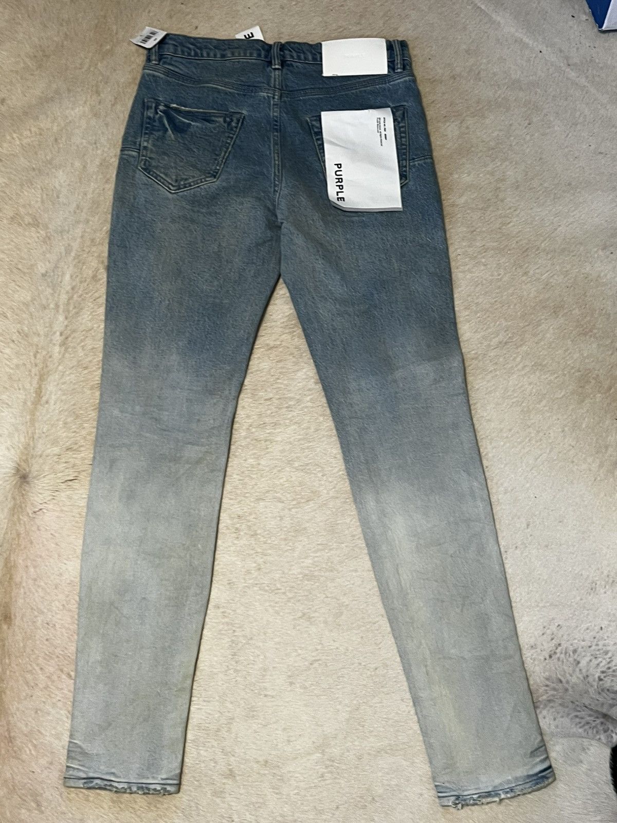Purple Brand Purple Brand Skinny Rhone Fade Light Indigo Jean Size US 29 - 2 Thumbnail