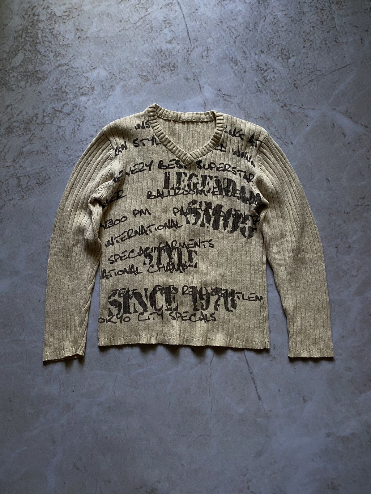 Vintage AvantGarde Knit Sweater Japanese Y2k style