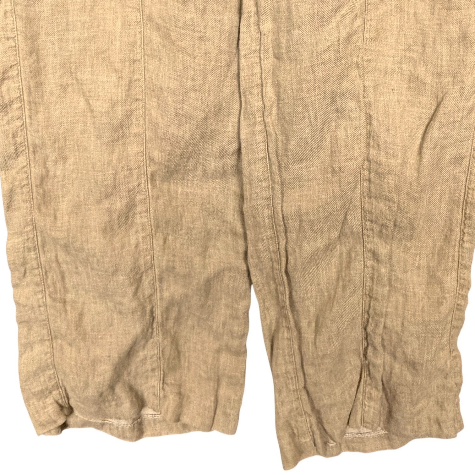 Banana Republic Banana Republic Martin Fit 100% Linen Tan Wide Leg Pants 2 Size 26" / US 2 / IT 38 - 5 Thumbnail