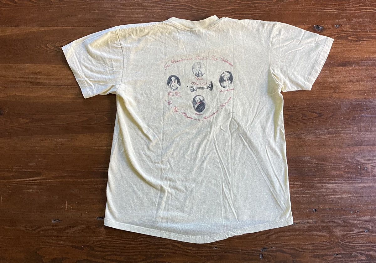 Vintage Vintage 80s Bastille Day France Crop Style Single Stitch Tee Size US M / EU 48-50 / 2 - 11 Thumbnail