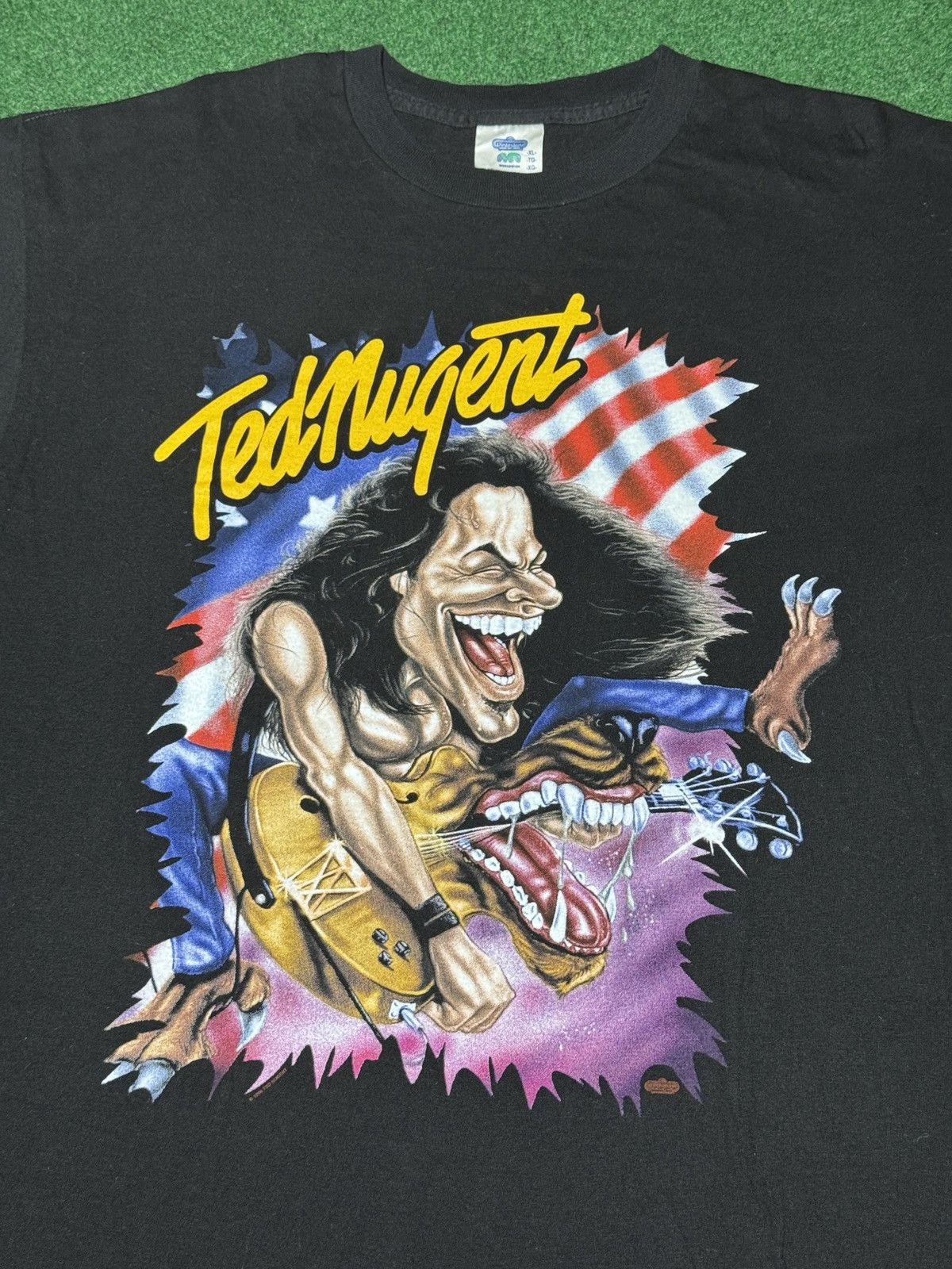 Band Tees × Vintage Vintage 90s Ted Nugnet Caricature Annual Bash XL T Shirt Size US XL / EU 56 / 4 - 2 Thumbnail
