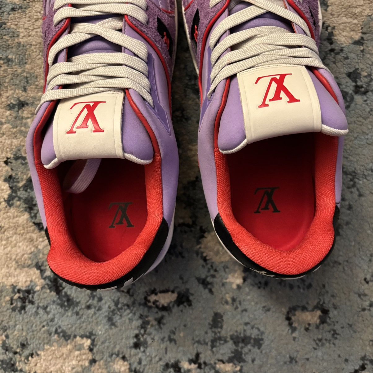 Louis Vuitton Louis VuittonTrainer Low Suede Purple Size 9LV (10-10.5US) Size US 10.5 / EU 43-44 - 5 Thumbnail