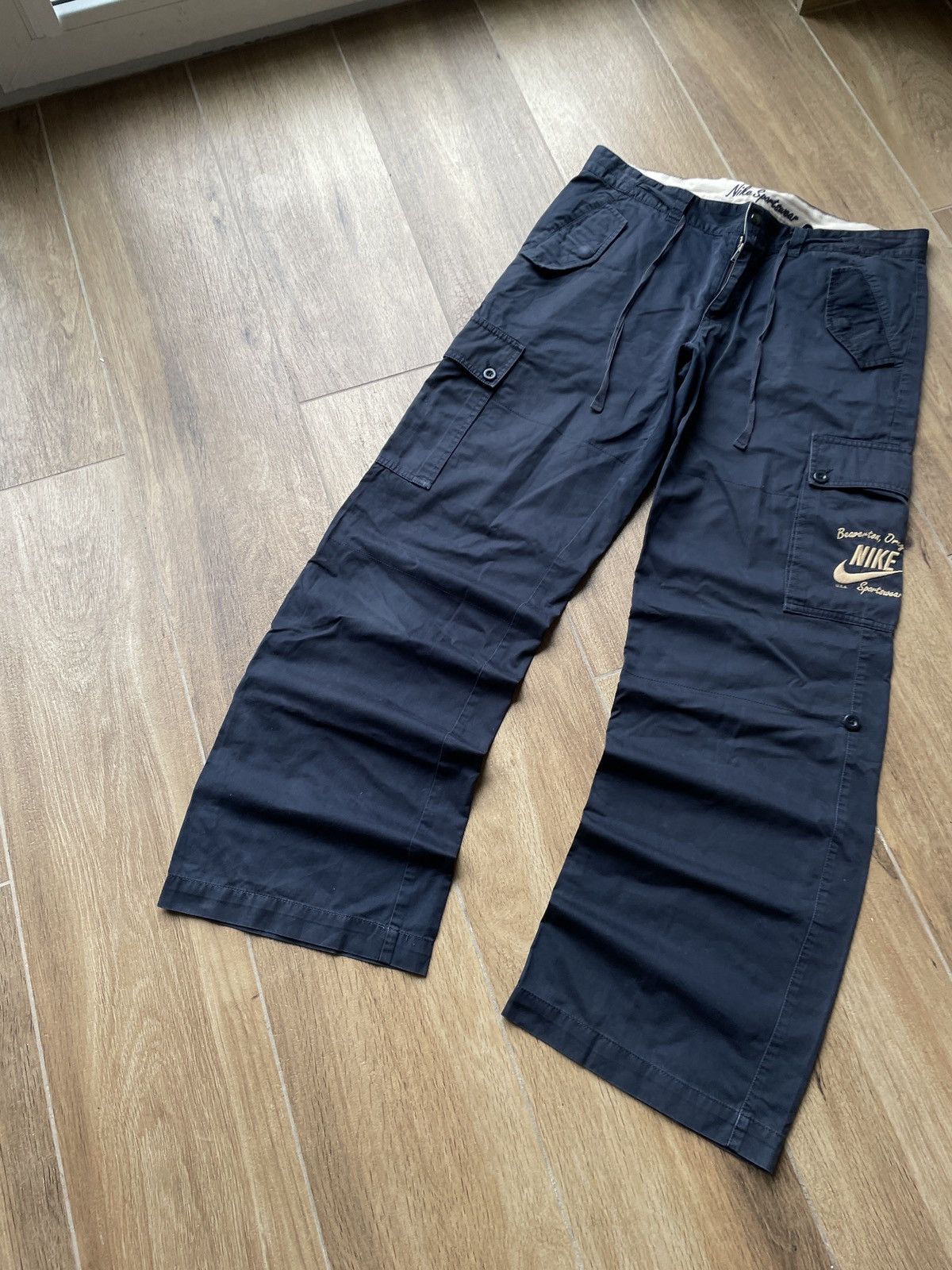 Nike Nike Vintage Cargo Pants Baggy Wide Japanese Avant Garde Y2K Size US 32 / EU 48 - 2 Thumbnail
