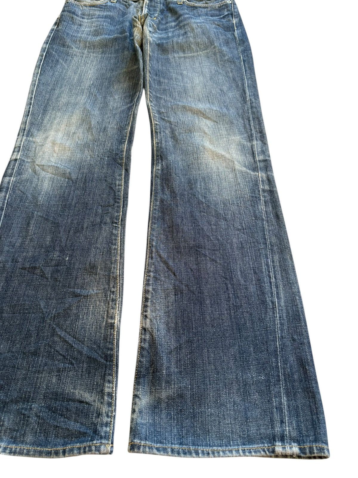 Paper Denim & Cloth Vintage Paper Denim & Cloth Mud Wash Bootcut Flare Jeans Size US 30 / EU 46 - 7 Thumbnail