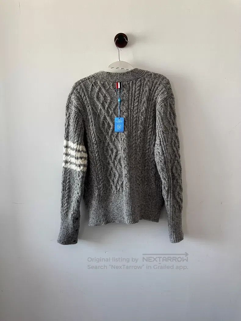 Thom Browne Thom Browne Grey Wool Cardigan Size US L / EU 52-54 / 3 - 2 Thumbnail