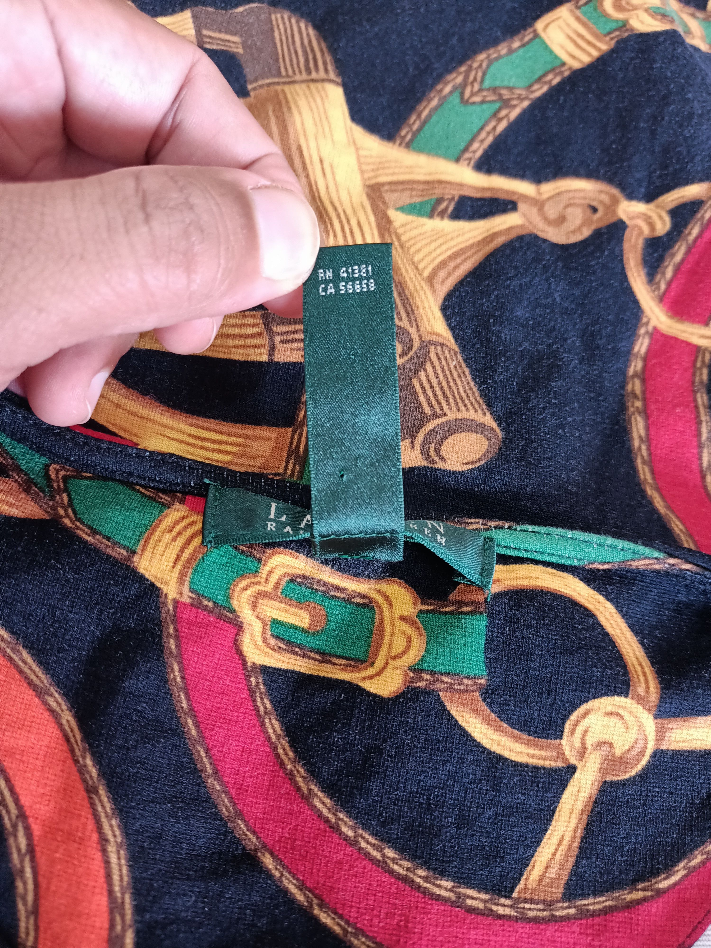 Lauren Ralph Lauren Lauren by Polo Ralph Lauren Multi Chain Straps Print Dress Size XL / US 12-14 / IT 48-50 - 5 Thumbnail