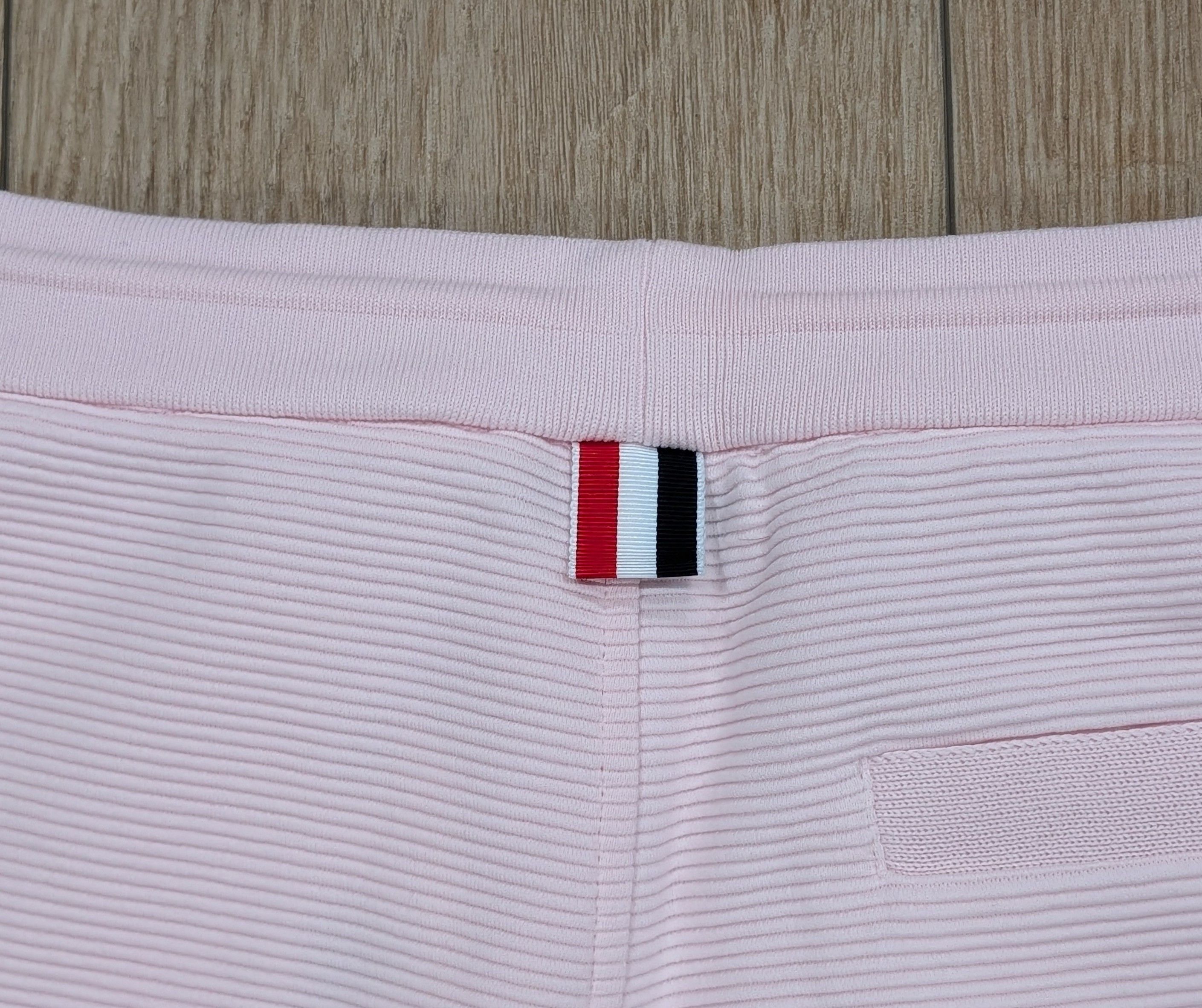Thom Browne THOM BROWNE 4 Bar Cotton Jogger Pants Light Pink 3 - Large Size US 34 / EU 50 - 6 Thumbnail