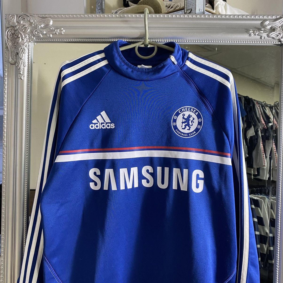 Adidas Vintage Adidas Chelsea Soccer Club Zip Up Hoodie 2012-2013 Size US M / EU 48-50 / 2 - 2 Thumbnail