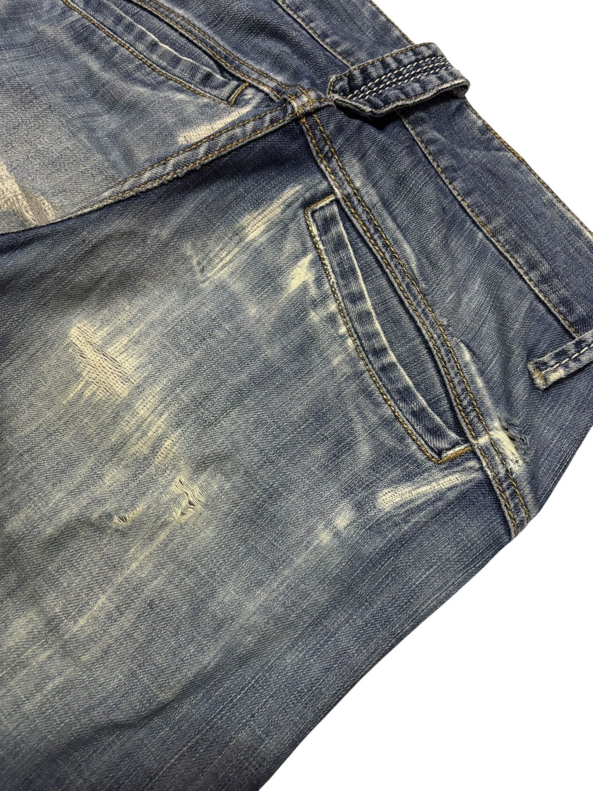 Japanese Brand Vtg CGM Japan Grunge Bootcut Distressed Jeans Size US 28 / EU 44 - 9 Thumbnail