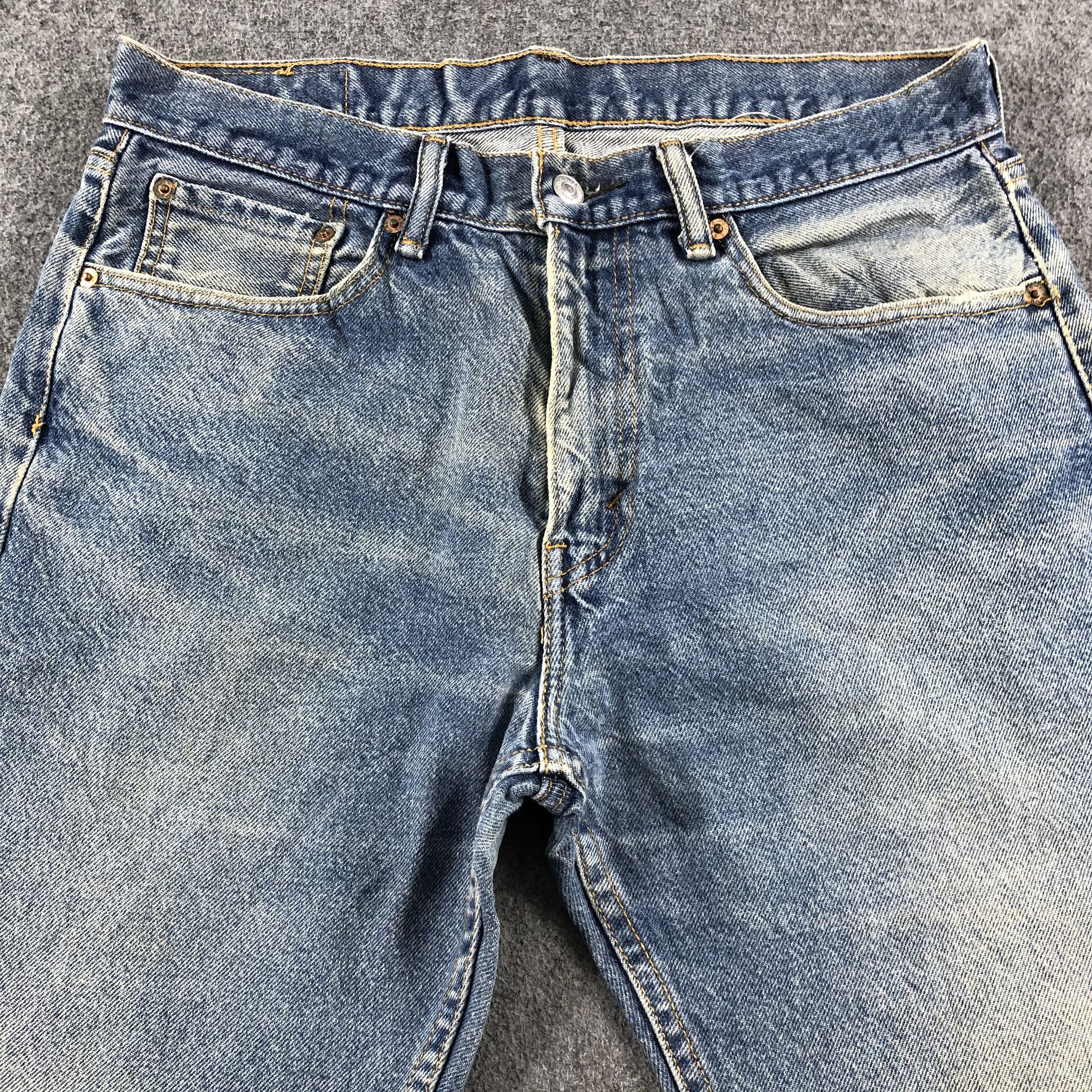 Levi's Vintage Blue Wash Levis 505 Jeans-J2311 Size US 33 - 3 Thumbnail