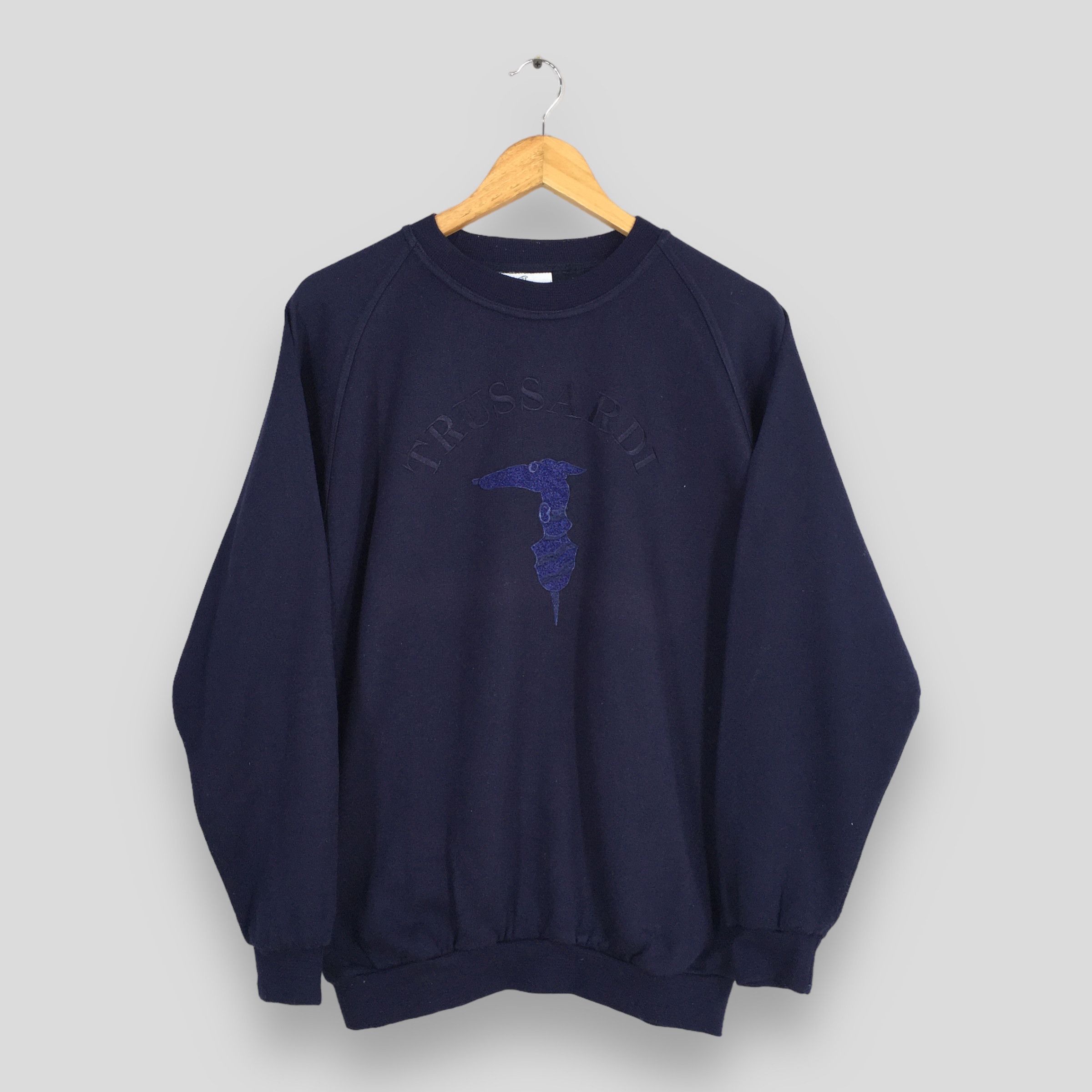 Trussardi × Vintage Vintage Trussardi Jeans Crewneck Sweatshirt Medium Size US M / EU 48-50 / 2 - 1 Thumbnail