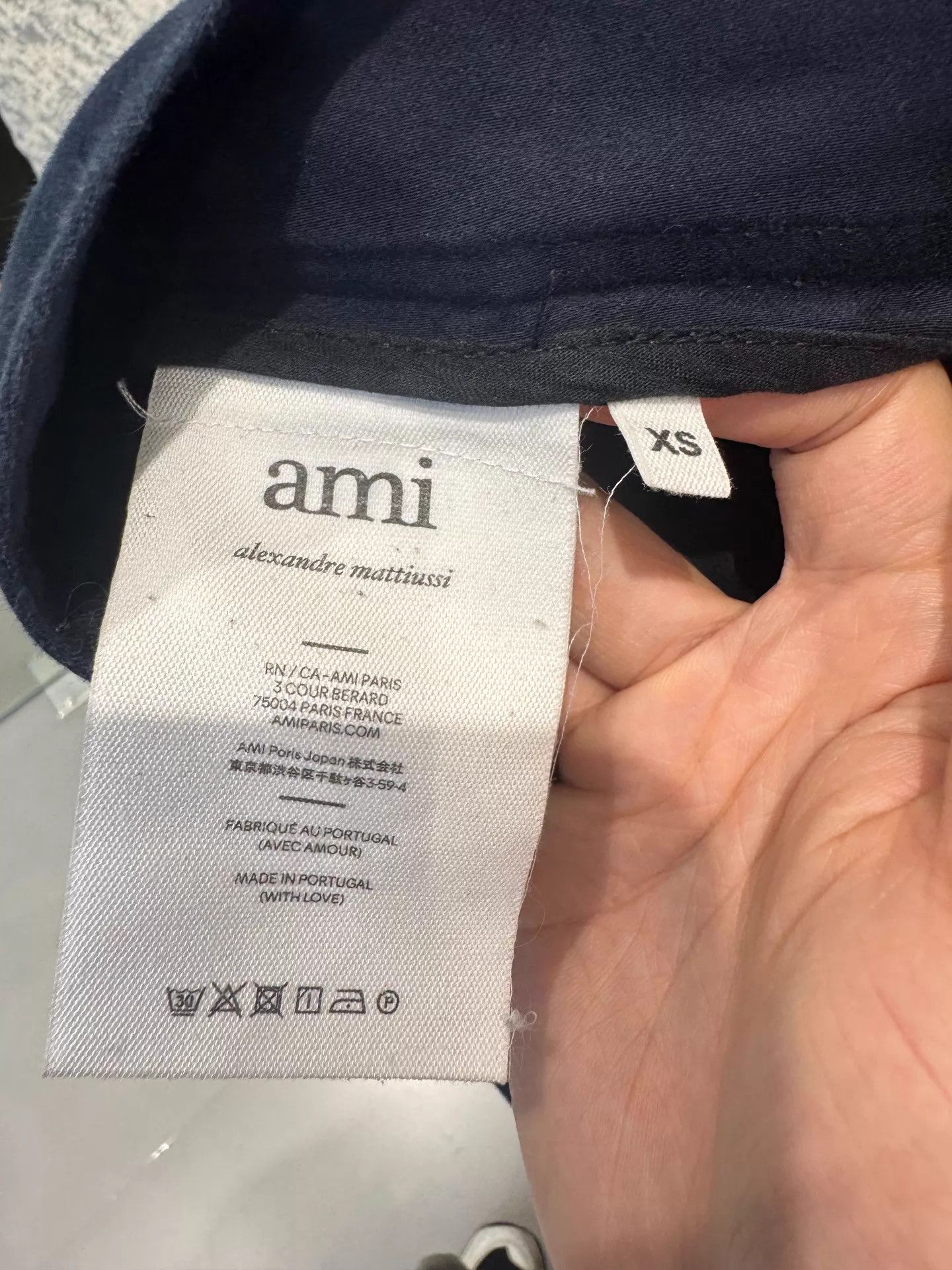 Amiri AMI Alexandre Mattiussi Navy Blue Work Shorts XS Size US 28 / EU 44 - 4 Thumbnail