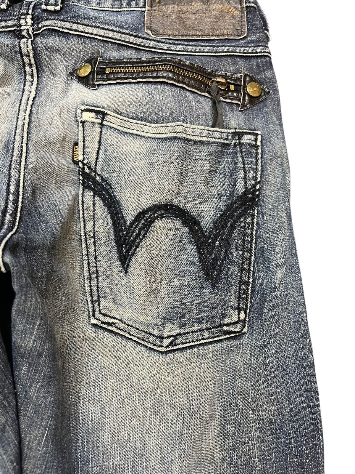 Edwin Vintage Edwin Exclusive Vintage Arrowline Zipper Denim Size US 33 - 8 Thumbnail