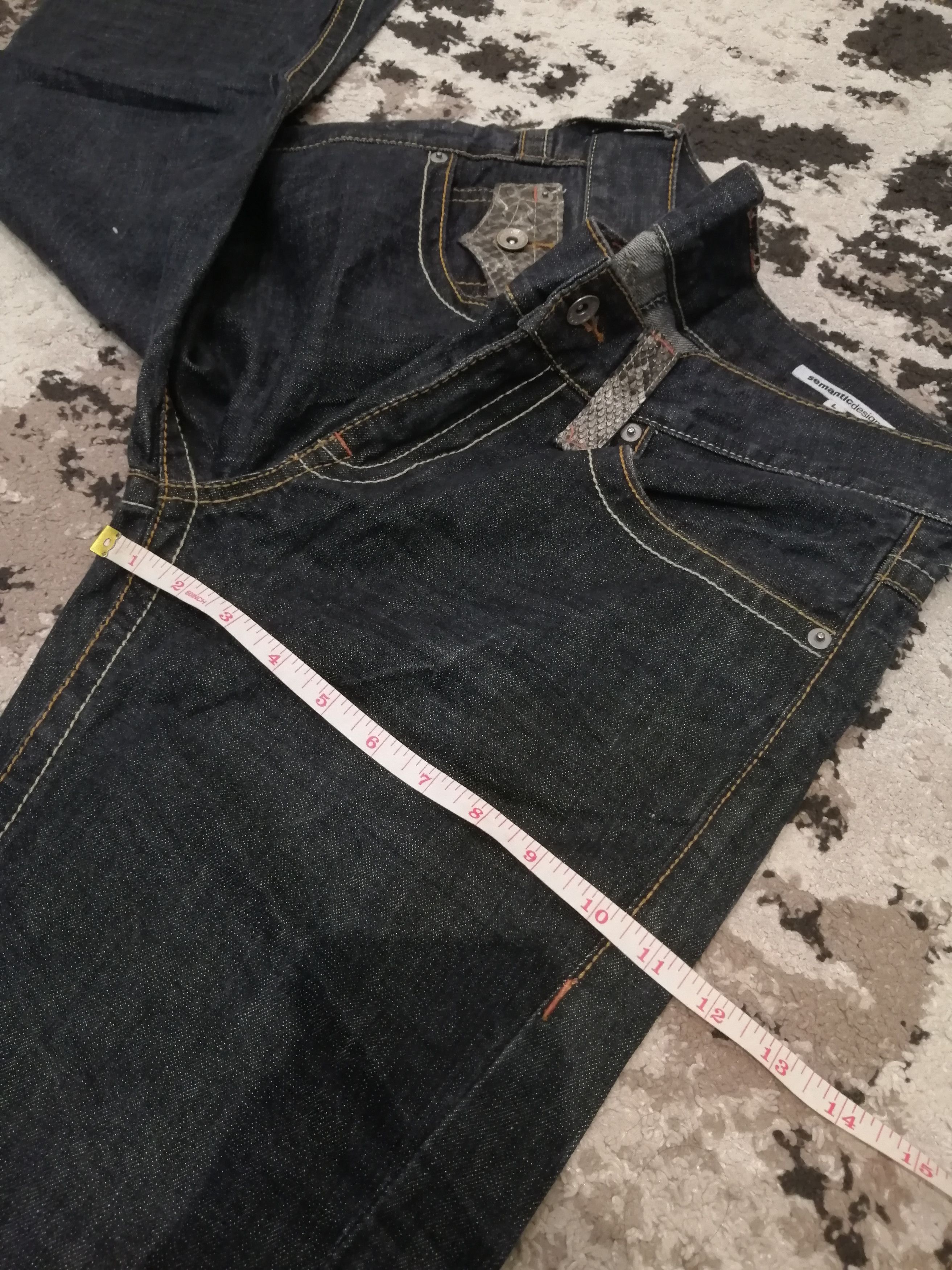 semanticdesign Japanese Semantic Design Snake Design Flared Jeans Size US 35 - 15 Thumbnail