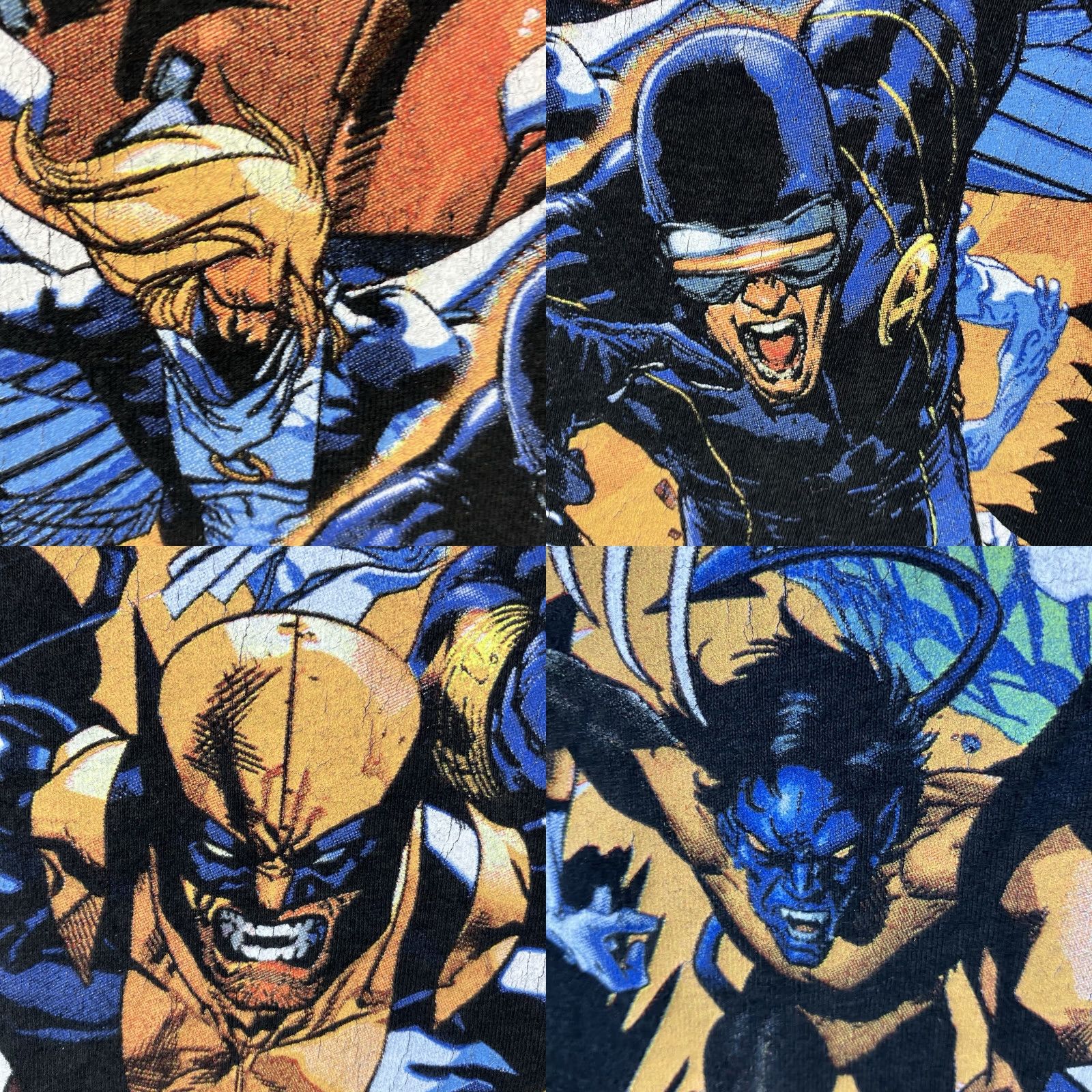 Vintage Marvel X-Men T-Shirt 2XL Black Graphic Print Crew Neck Short Sleeve Comics Retro Mens Size US XXL / EU 58 / 5 - 8 Thumbnail