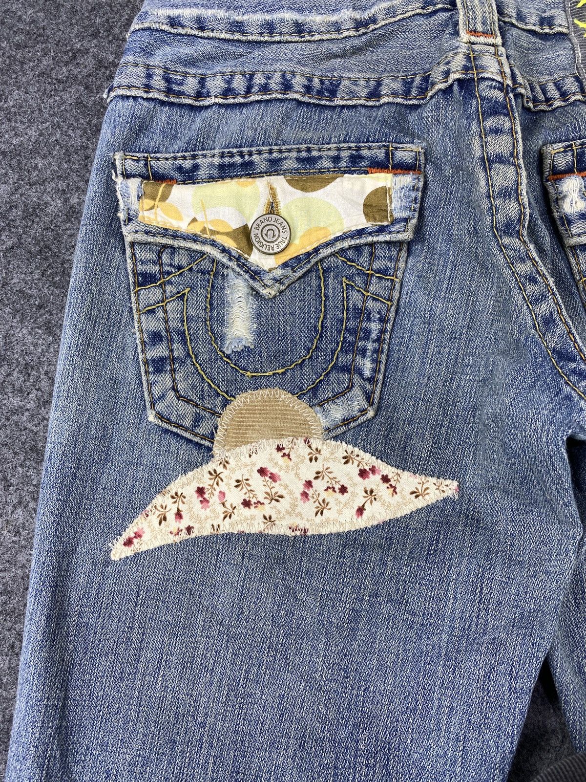 If Six Was Nine × Jean × True Religion True Relegion Distressed patchwork flare jeans - J1113 Size US 28 / EU 44 - 15 Thumbnail