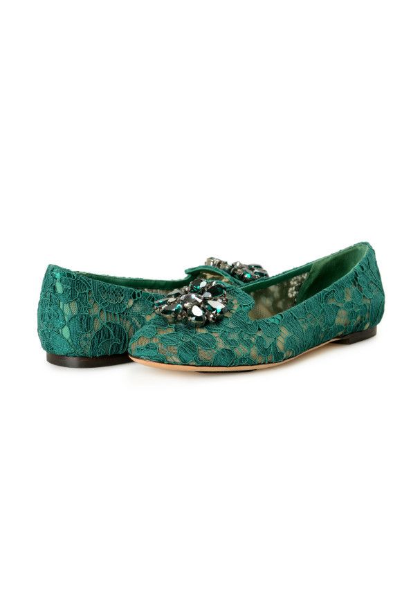 Dolce & Gabbana o1y0925 Loafers in Emerald Green Size US 4 / IT 34 - 5 Thumbnail