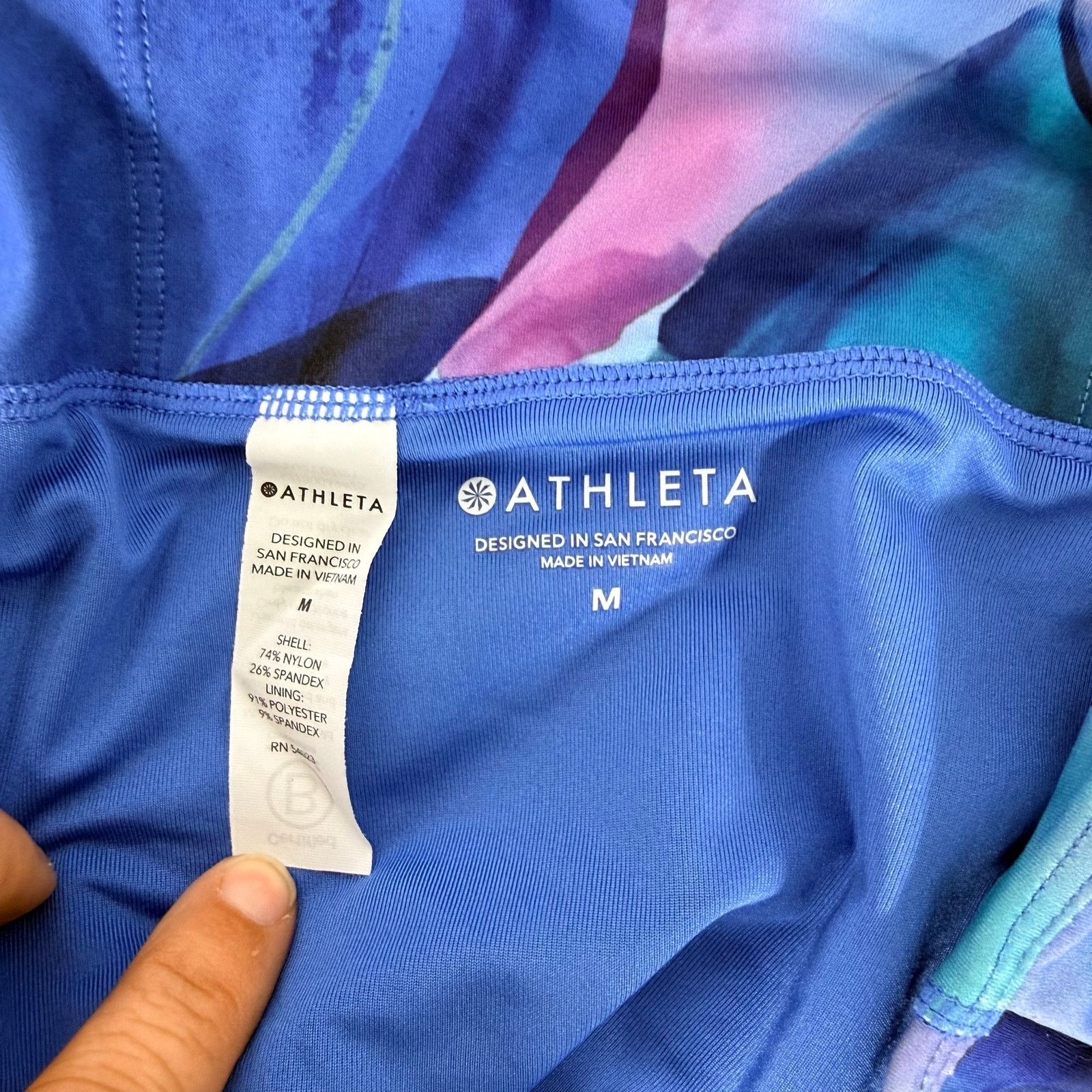 Athleta Athleta 2pc Med Malibu Bikini Top Bottom Make Splash 981519 Size ONE SIZE - 9 Thumbnail