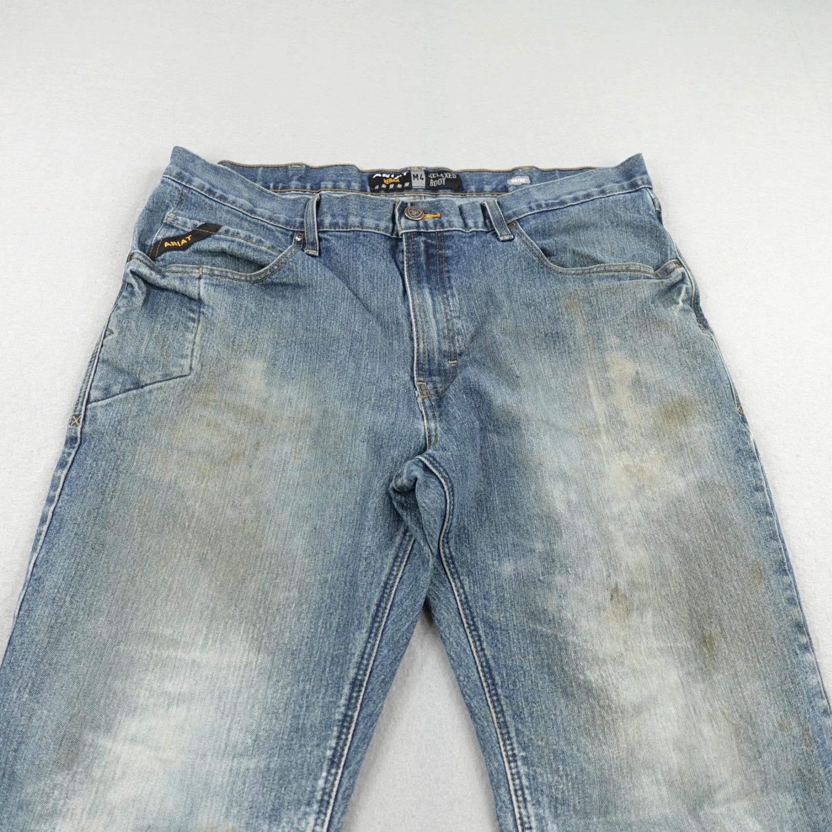 Ariat Ariat Jeans Mens 38x32 Blue Rebar M4 Durastar Relaxed Bootcut Denim Work Denim Doors? Size US 38 / EU 54 - 2 Thumbnail