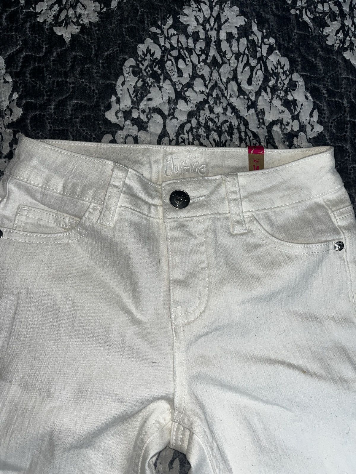 Other Justice White Bermuda Shorts for Girls Size 36" / US 14 / IT 50 - 3 Thumbnail