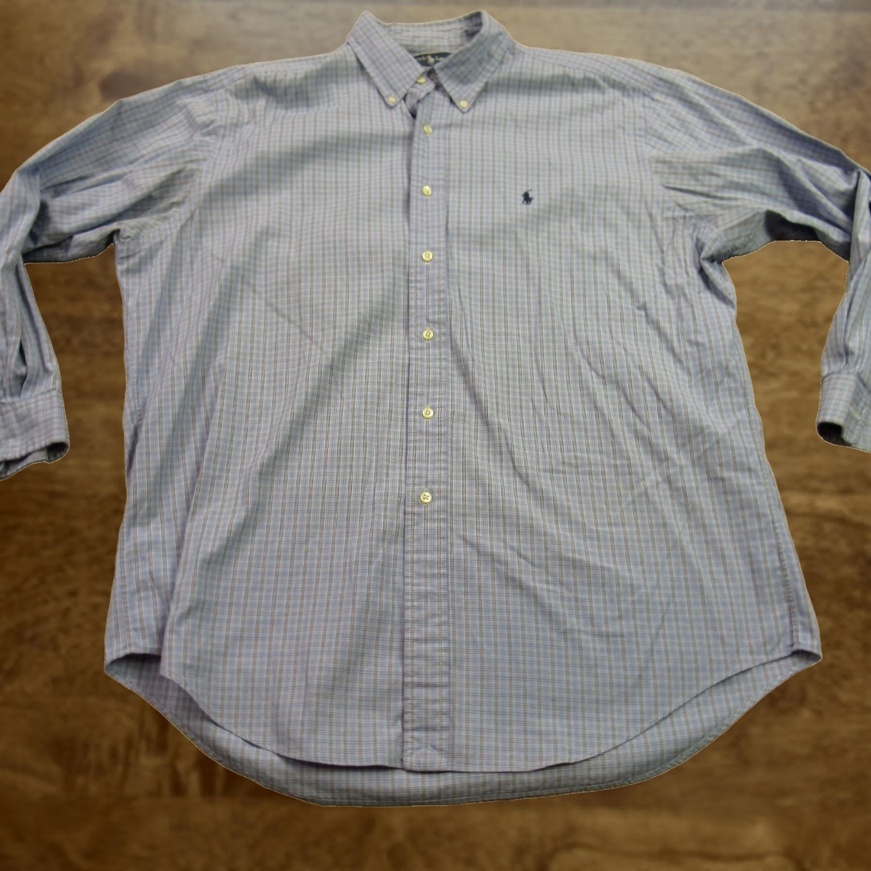 Polo Ralph Lauren Ralph Lauren Shirt Mens Long Sleeve Lightweight Button Front Blue Yarmouth Size US L / EU 52-54 / 3 - 1 Thumbnail