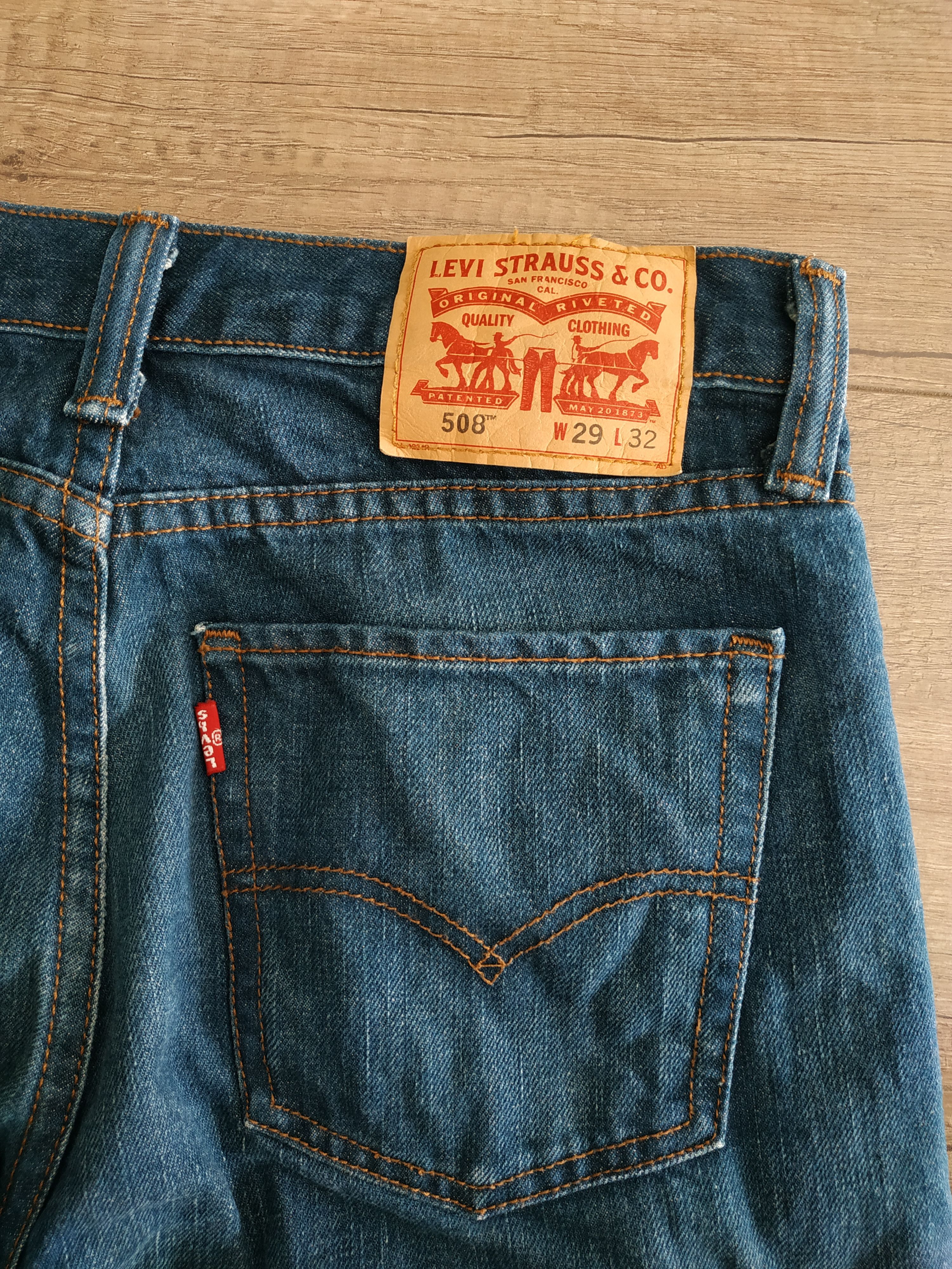 Levi's Levi's 508 Men's Slim Fit Navy Jeans, W29 L32 Size US 29 - 7 Thumbnail