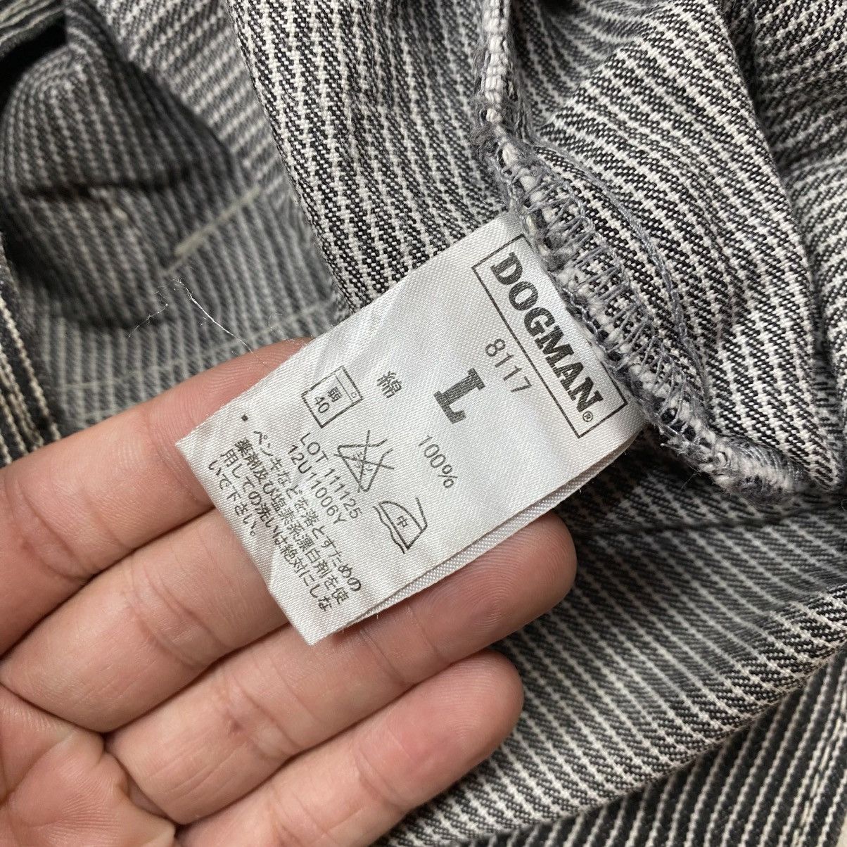 Japanese Brand × Mister Freedom × Vintage Vintage Dogman Satisfactory Hickory Stripe Jacket Size US L / EU 52-54 / 3 - 9 Thumbnail
